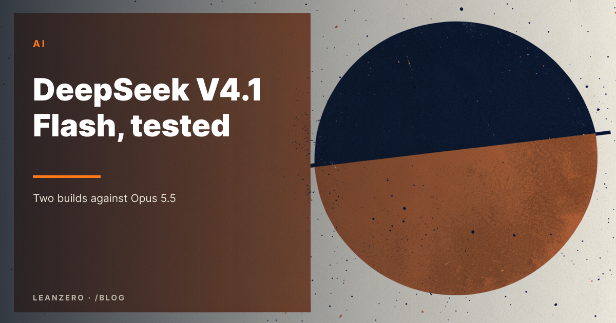 DeepSeek V4.1 Flash vs Opus 5.5: Coding Benchmark