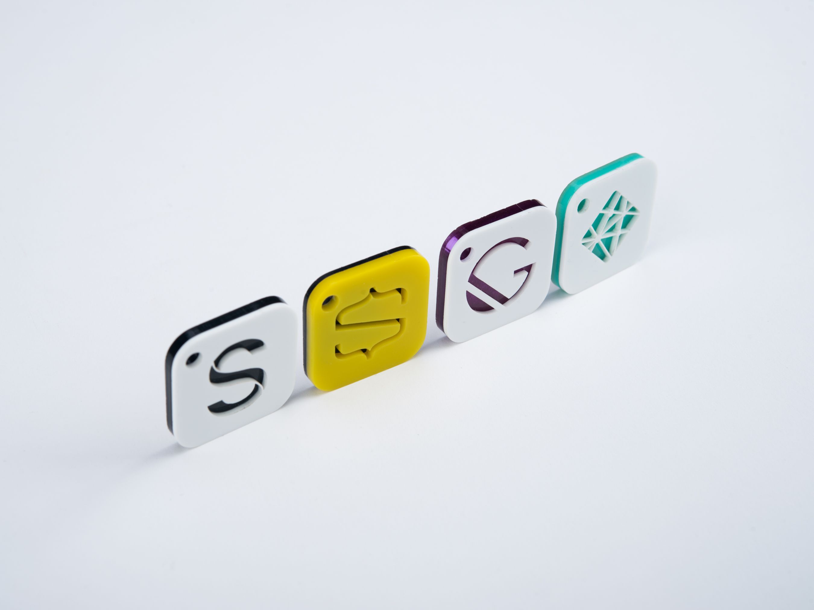 customized acrylic keychains of company logos