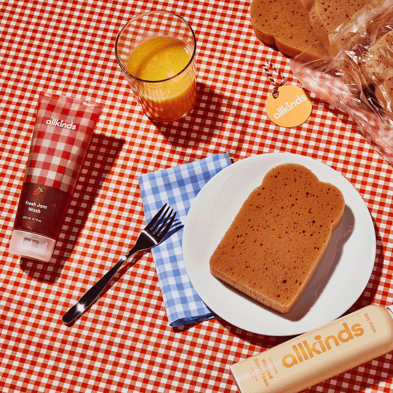 Toast Please Bath Sponge Allkinds