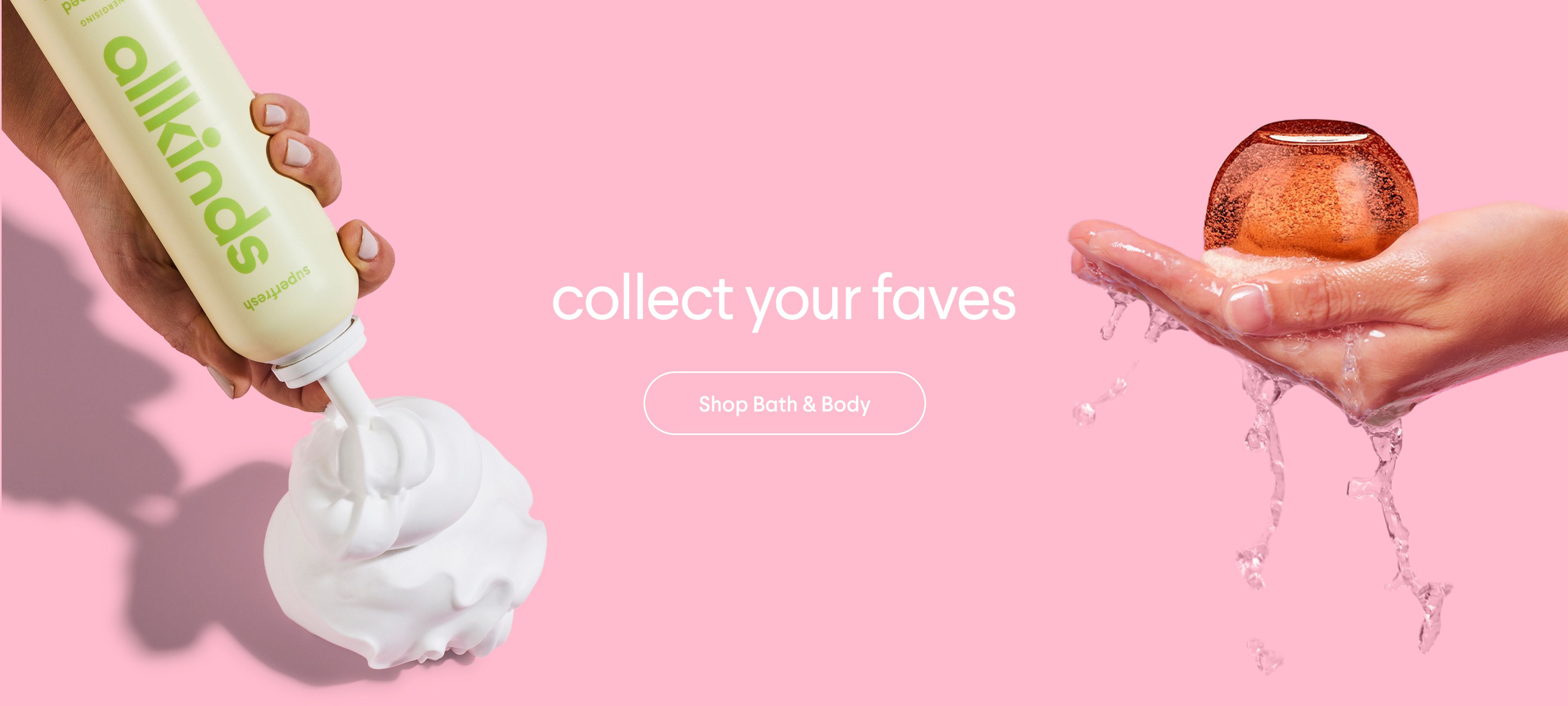 Allkinds Whipped Shower Foam and Jelly Wash