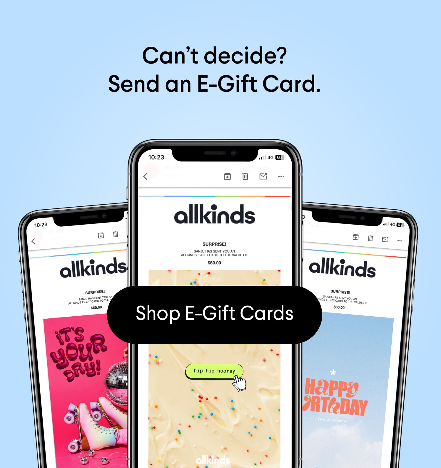 Shop E-Gift cards