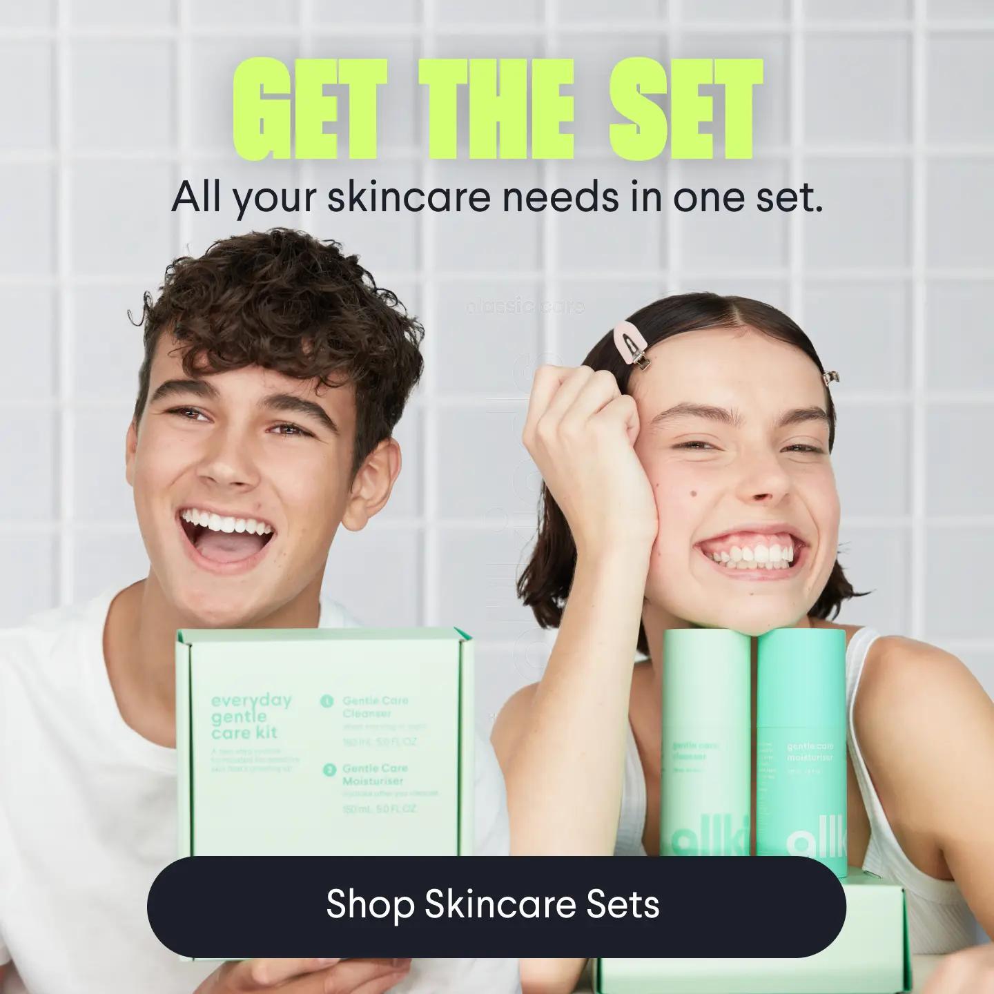 Get the skincare set 