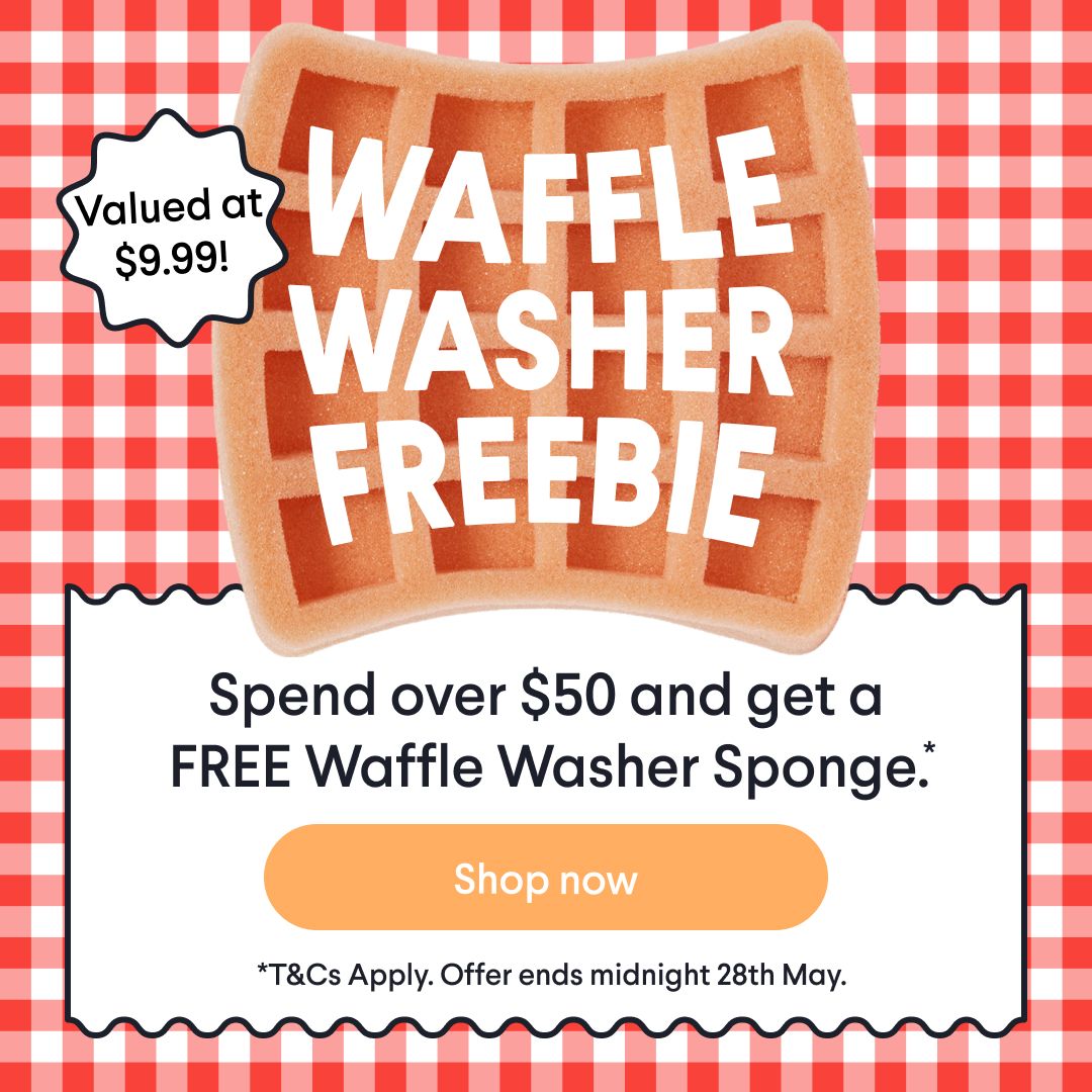 Free Waffle Washer Sponge 