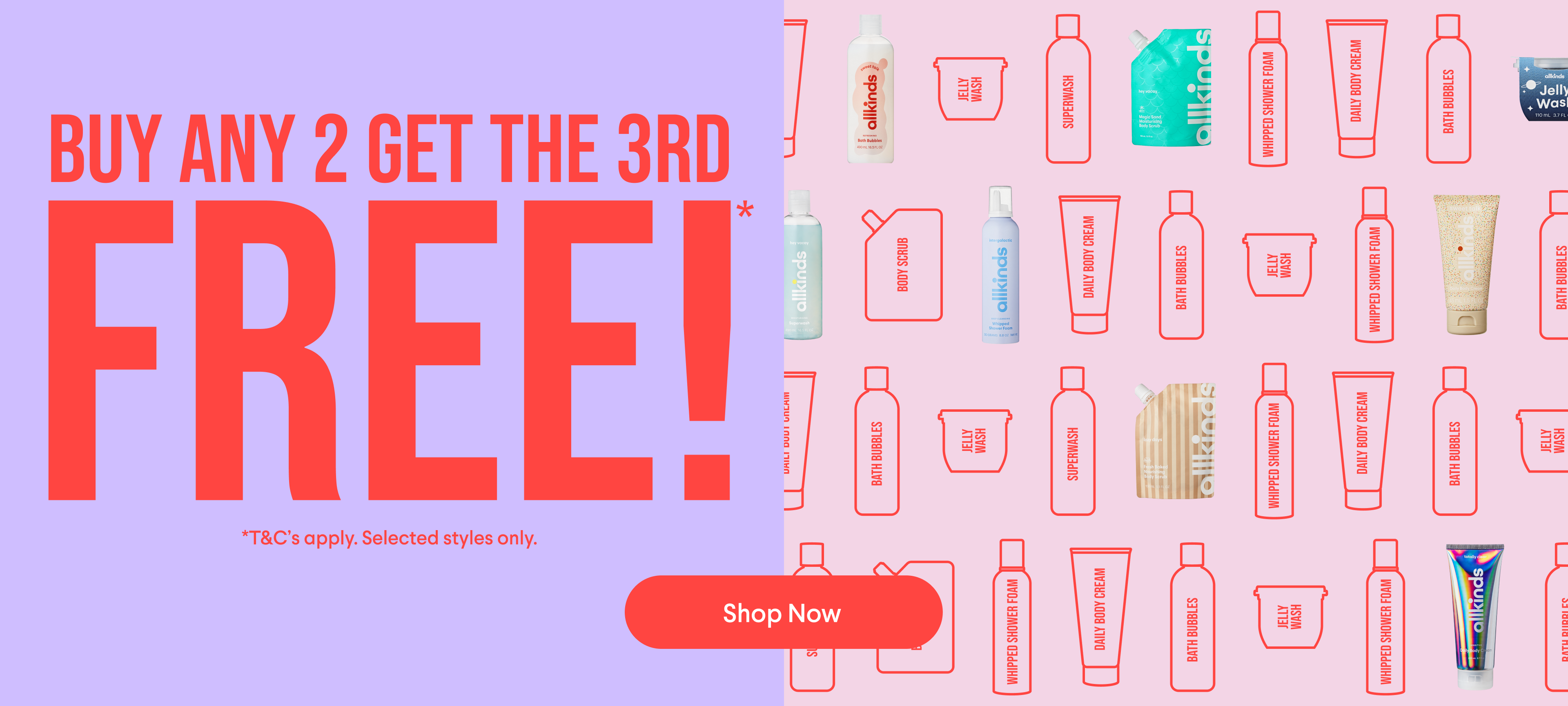 Buy Any 2, Get the 3rd Free!