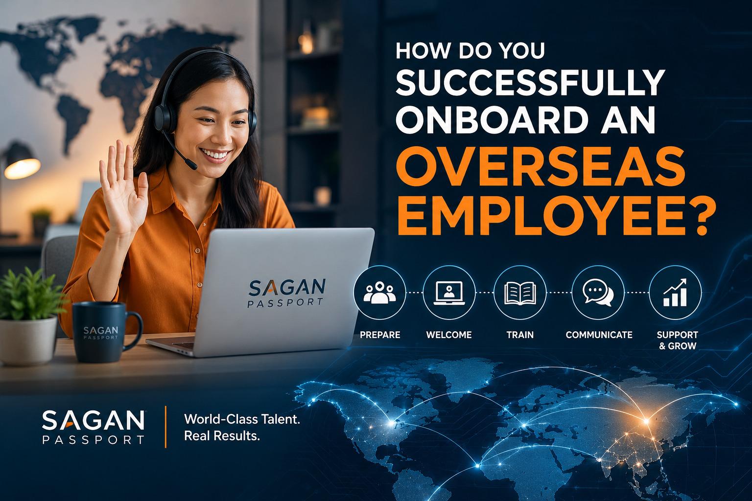 Manager onboarding an overseas employee remotely