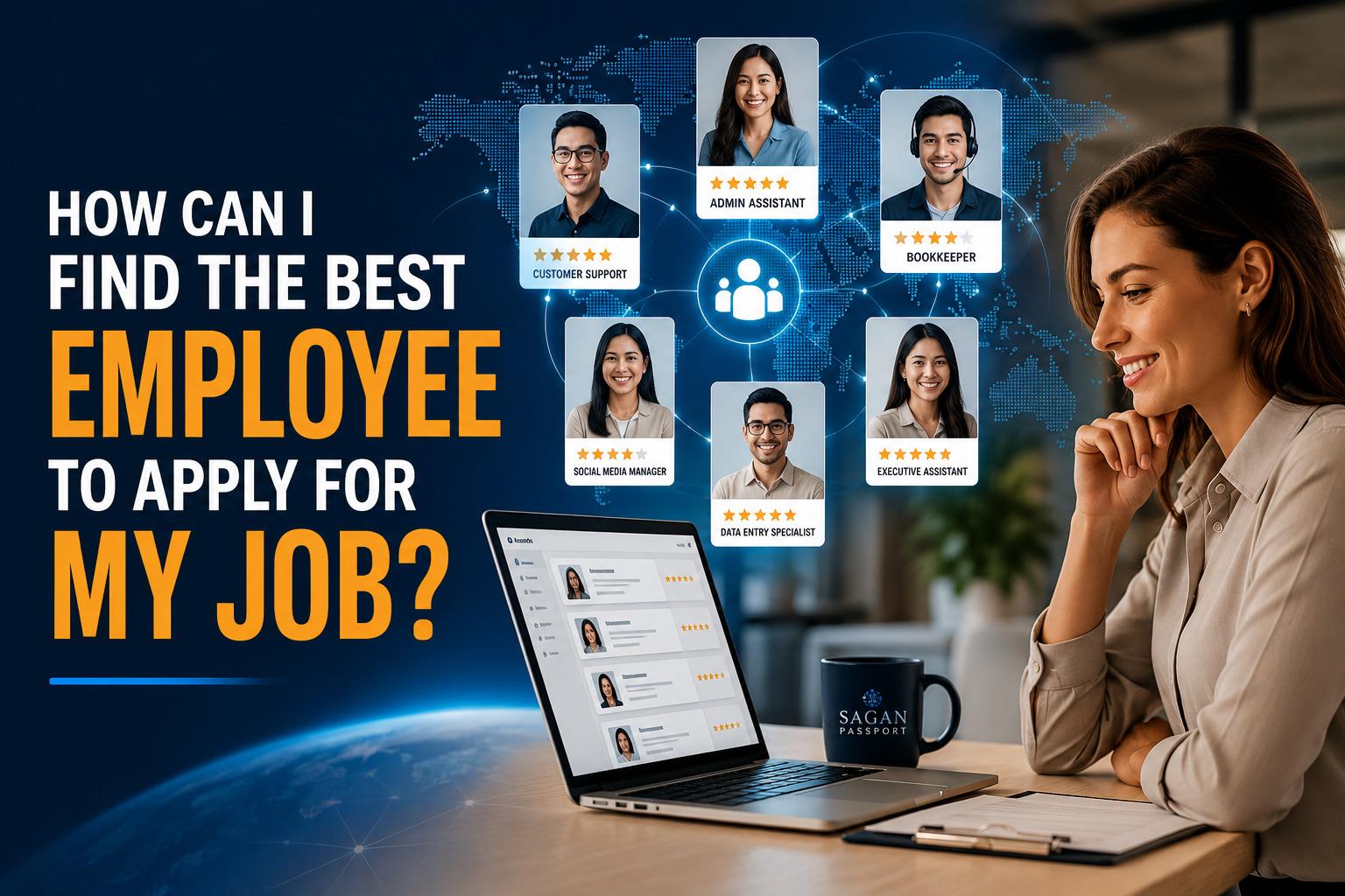 Business owner interviewing a highly qualified remote employee during an online hiring meeting.