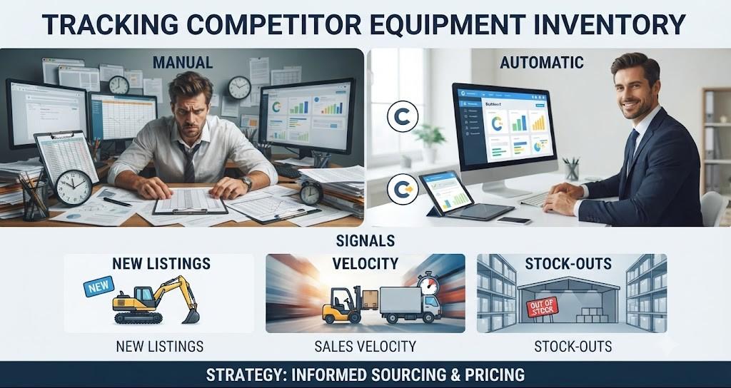 How to Track Competitor Inventory Changes for Equipment Resellers