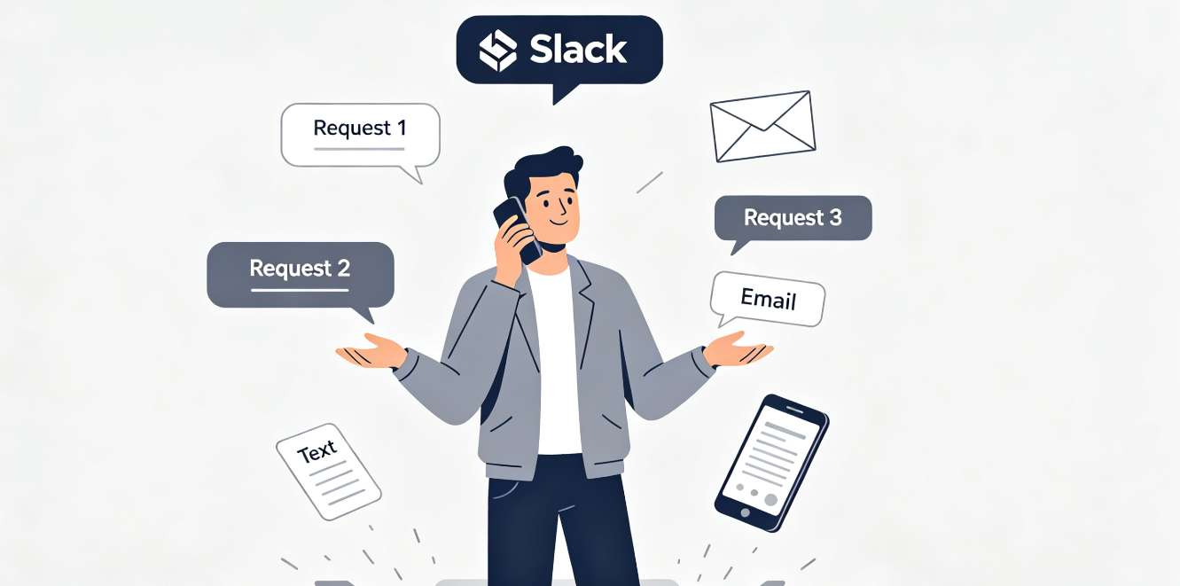 A multi-panel business infographic contrasting the chaos of disorganized, memory-based operations tracking on the left showing icons for phone calls, texts, and emails against the order of a streamlined, digital workflow with centralized capture and data dashboards on the right. Both sections highlight the impact on accountability, service quality, and team trust.
