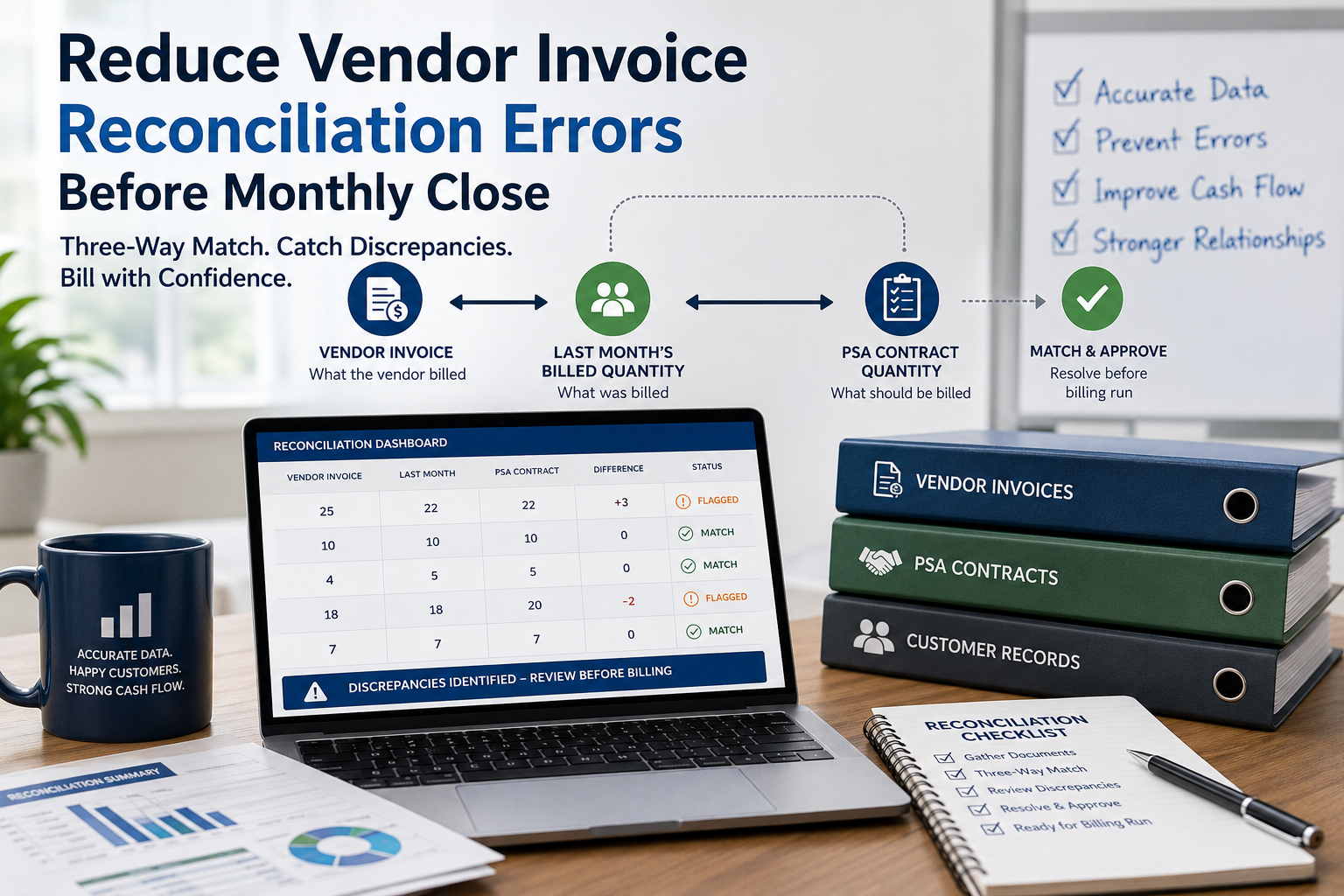 How MSP Billing Teams Can Reduce Vendor Invoice Reconciliation Errors Before Monthly Close