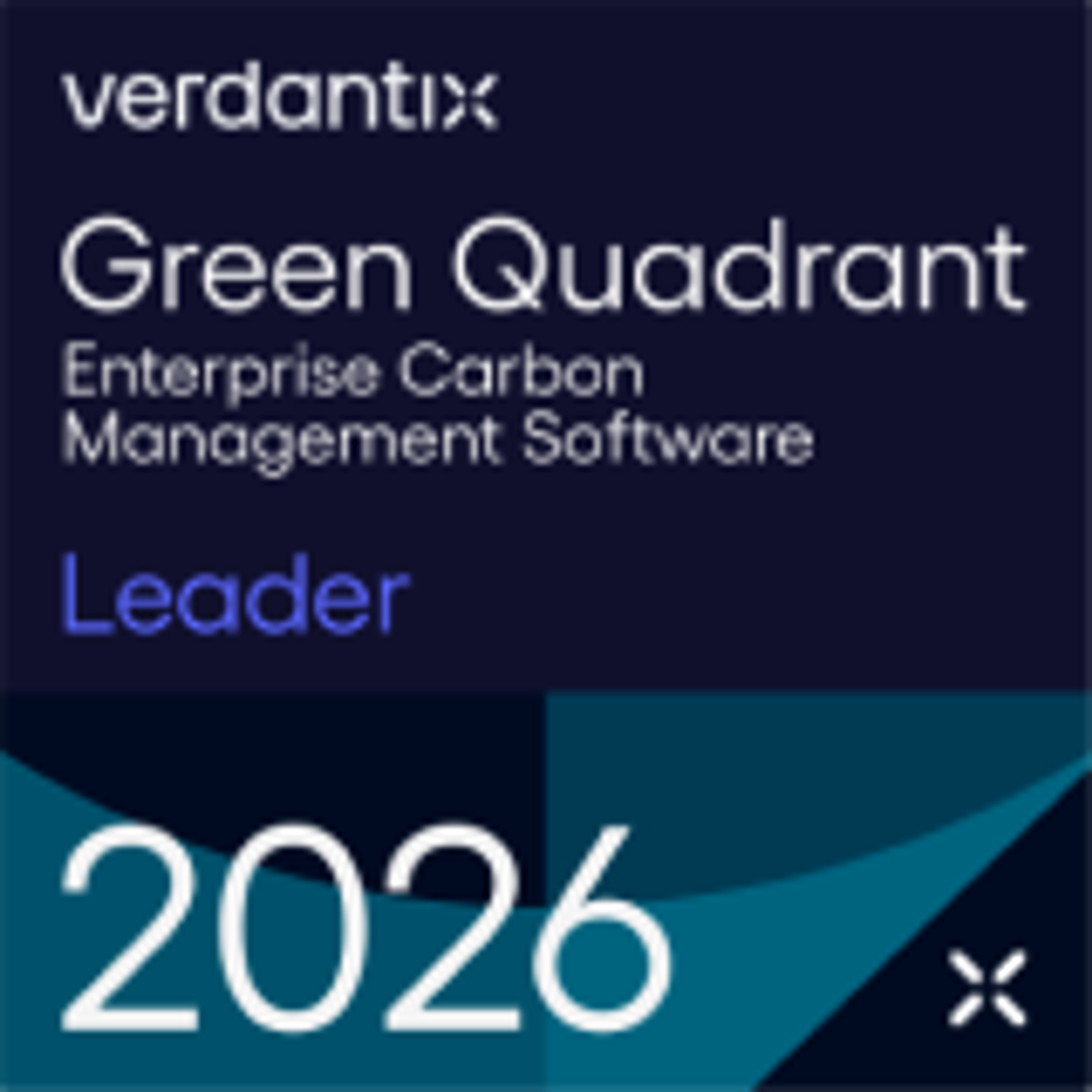 Verdantix Green Quadrant Leader 2026 badge