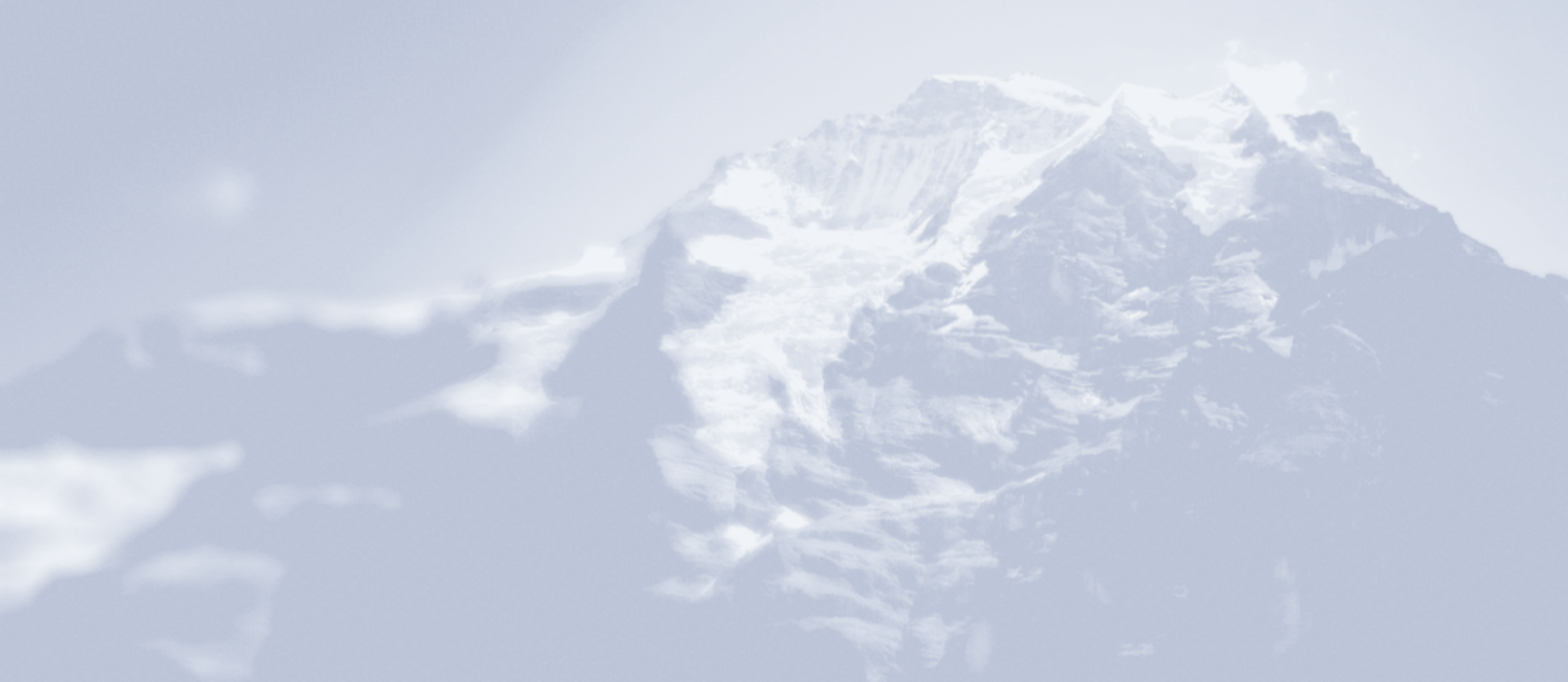 Snow-covered mountain ridge