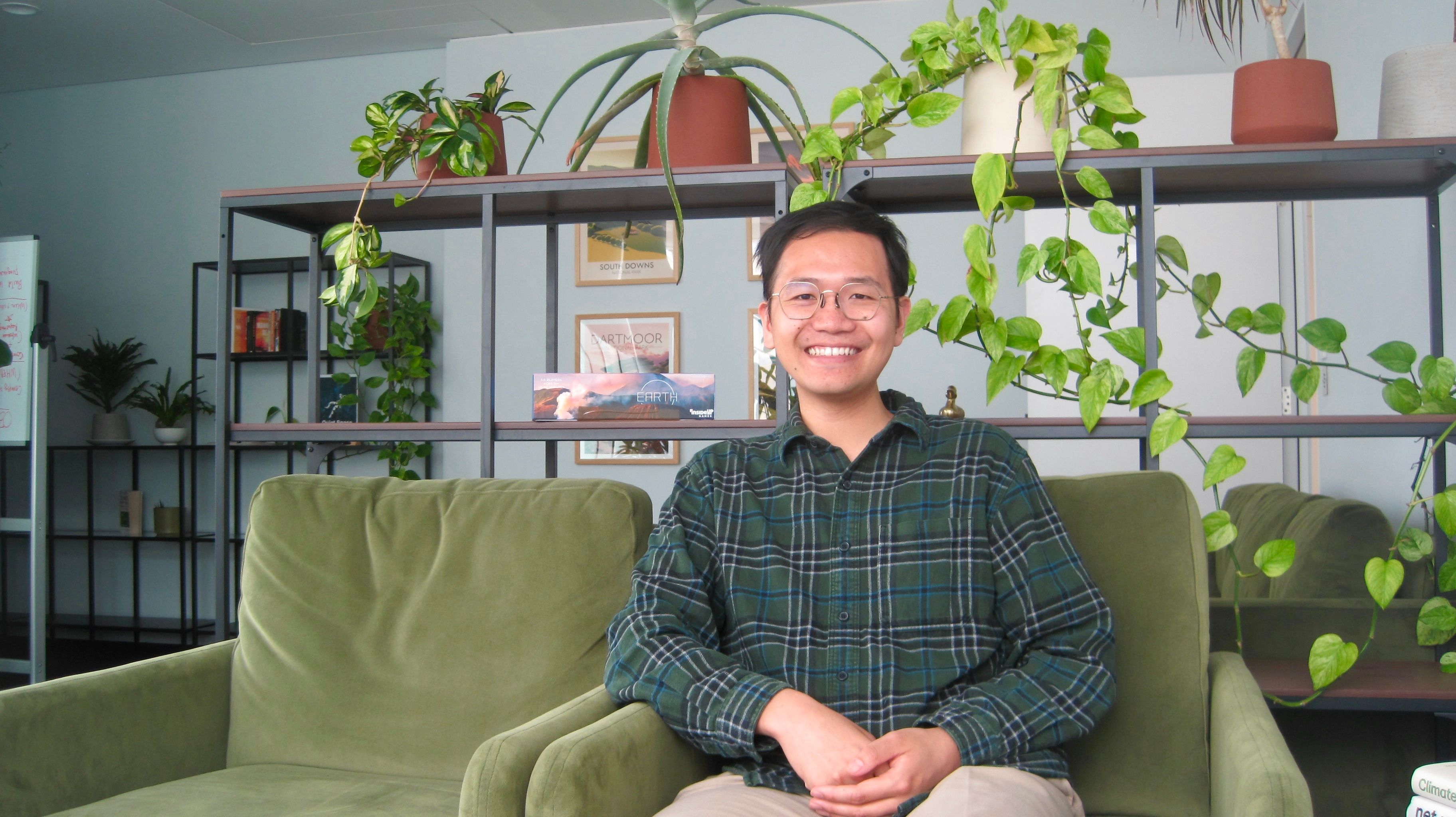 photo of an engineer working on sustainability AI for watershed