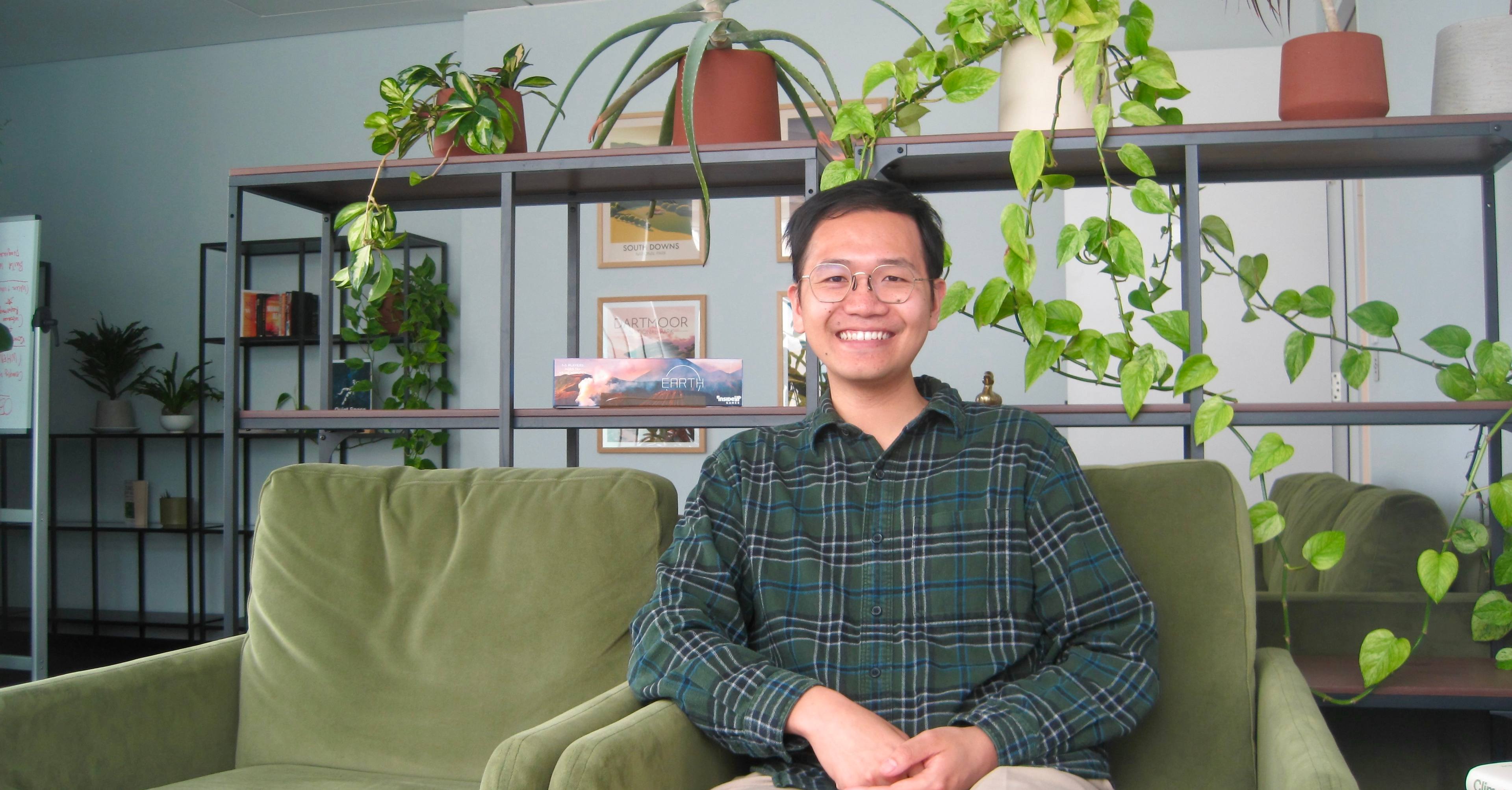 photo of an engineer working on sustainability AI for watershed