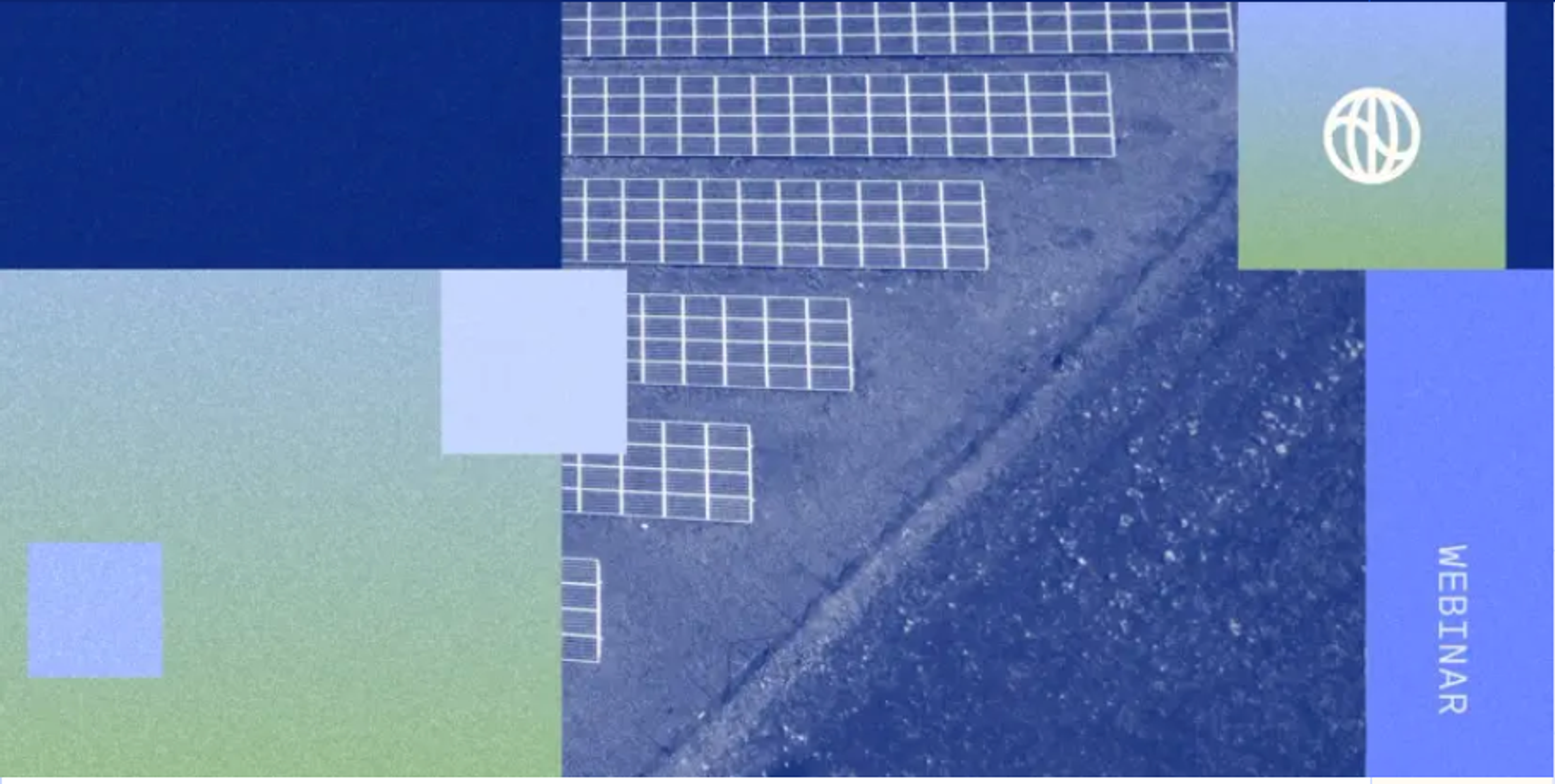 Webinar image with solar panels