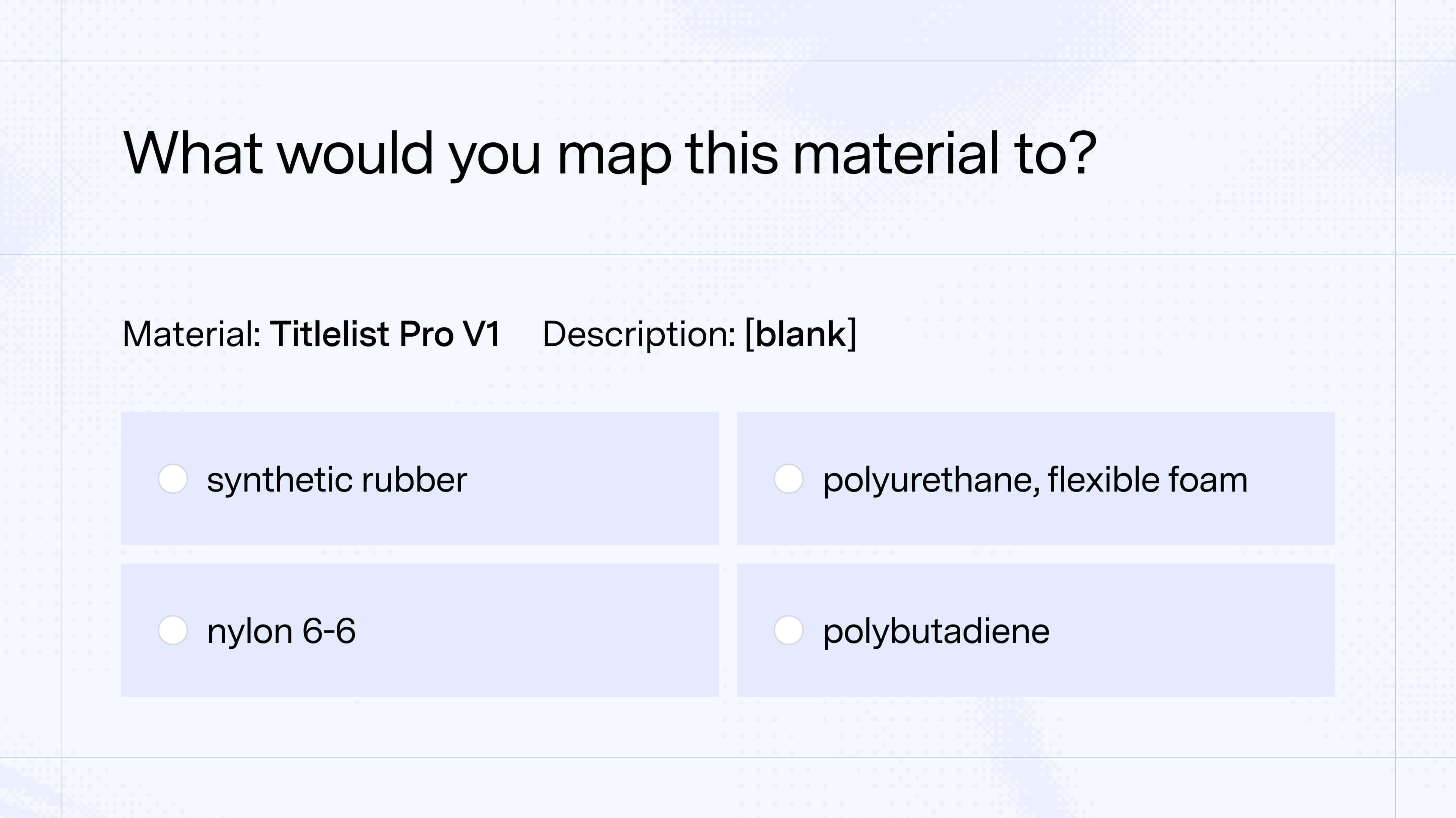 What would you map Titlelist Pro V1 to?