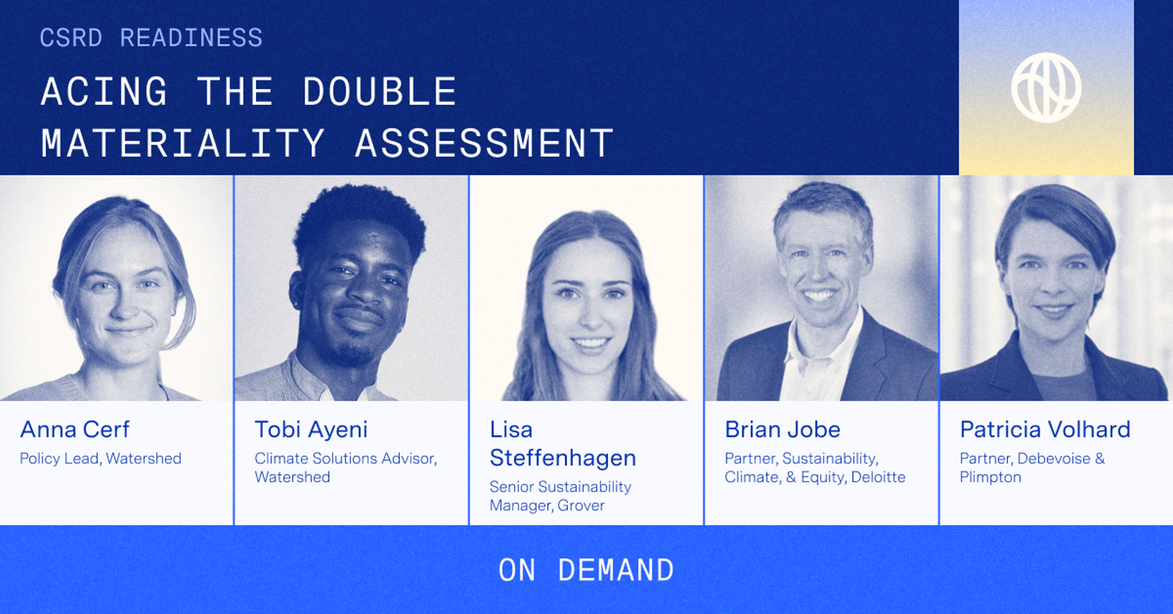 speakers for Acing the Double Materiality Assessment