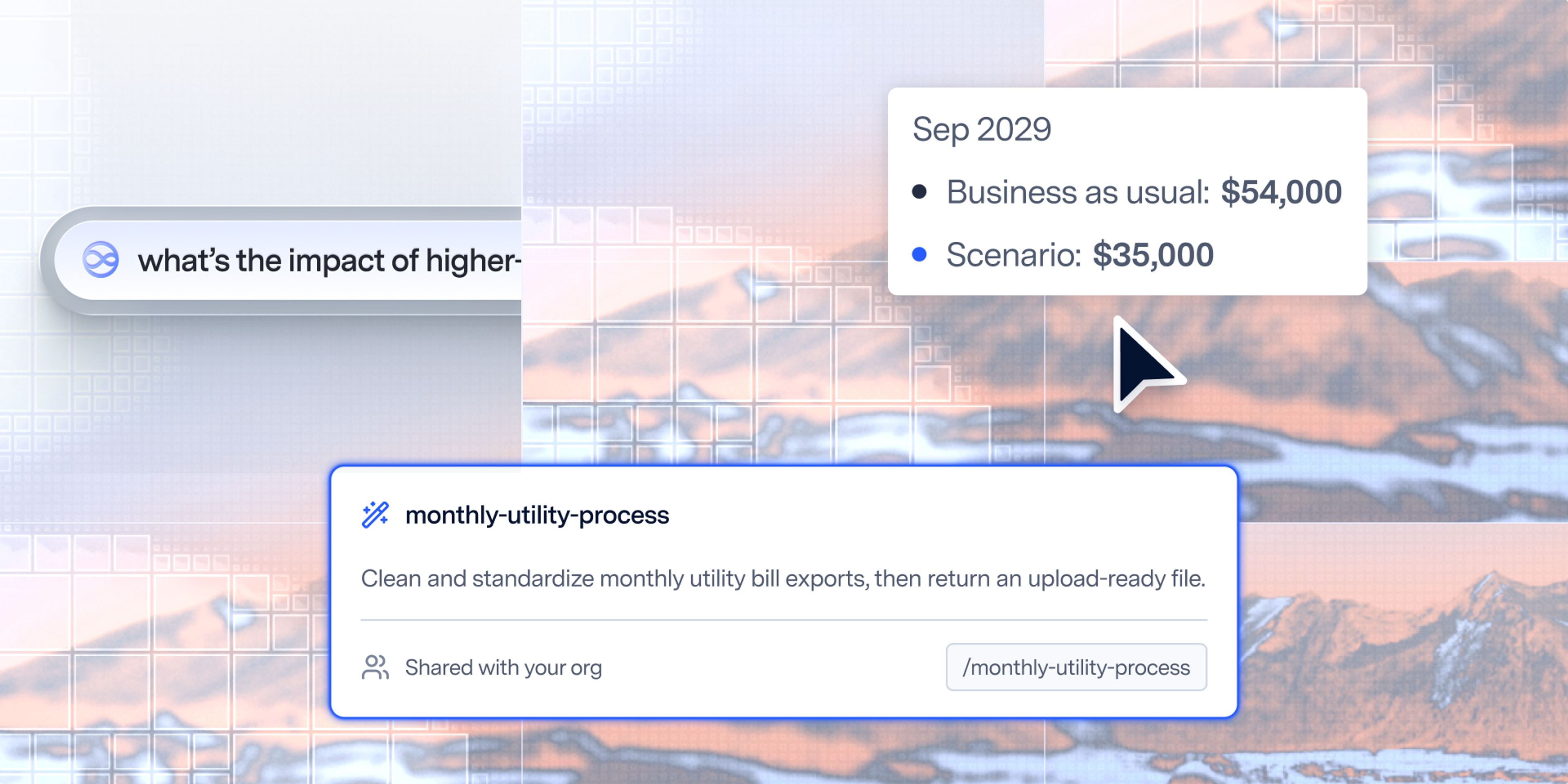 image showing Energy Management and AI agent features