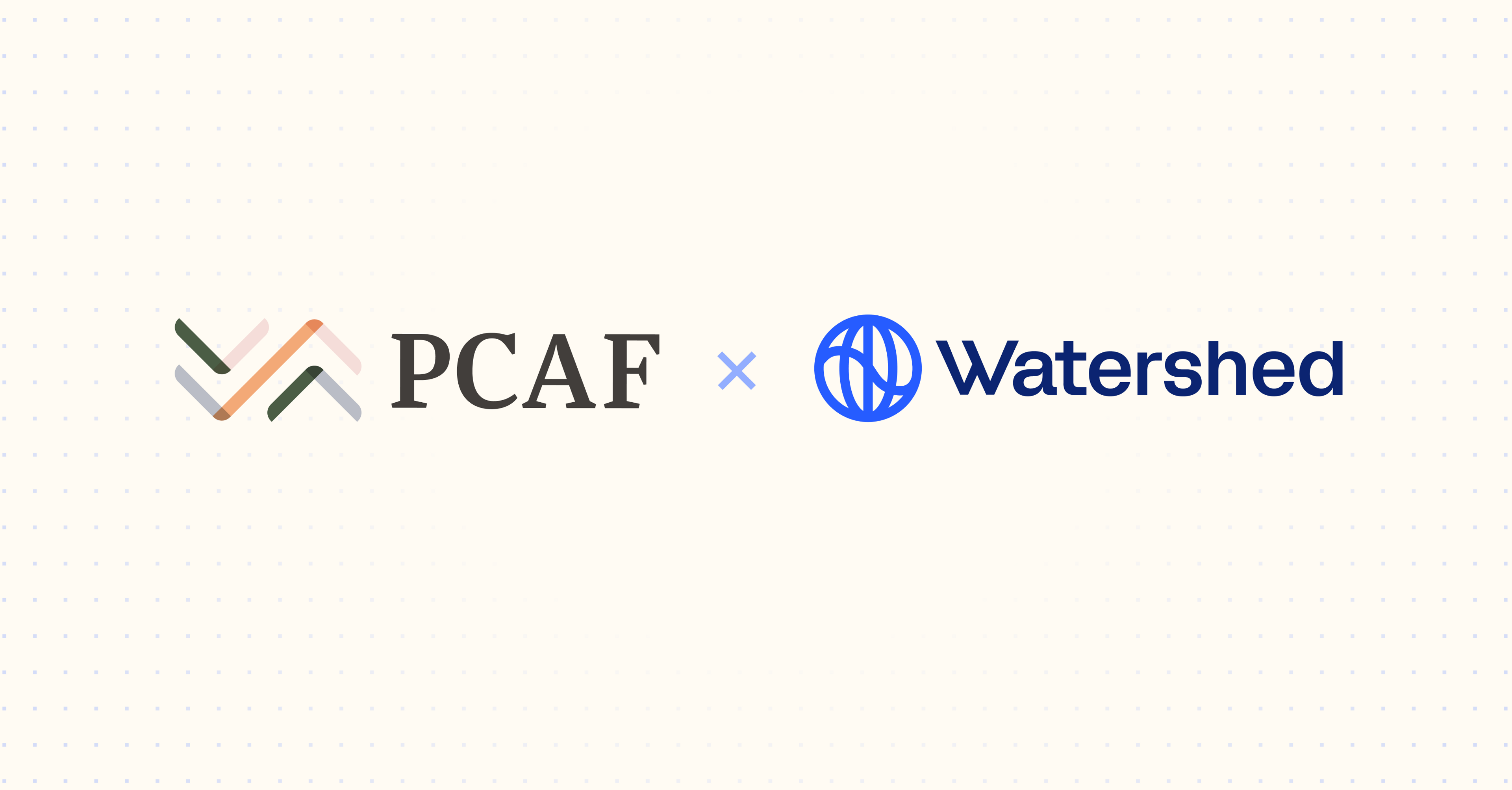 Watershed named as PCAF’s first accredited partner
