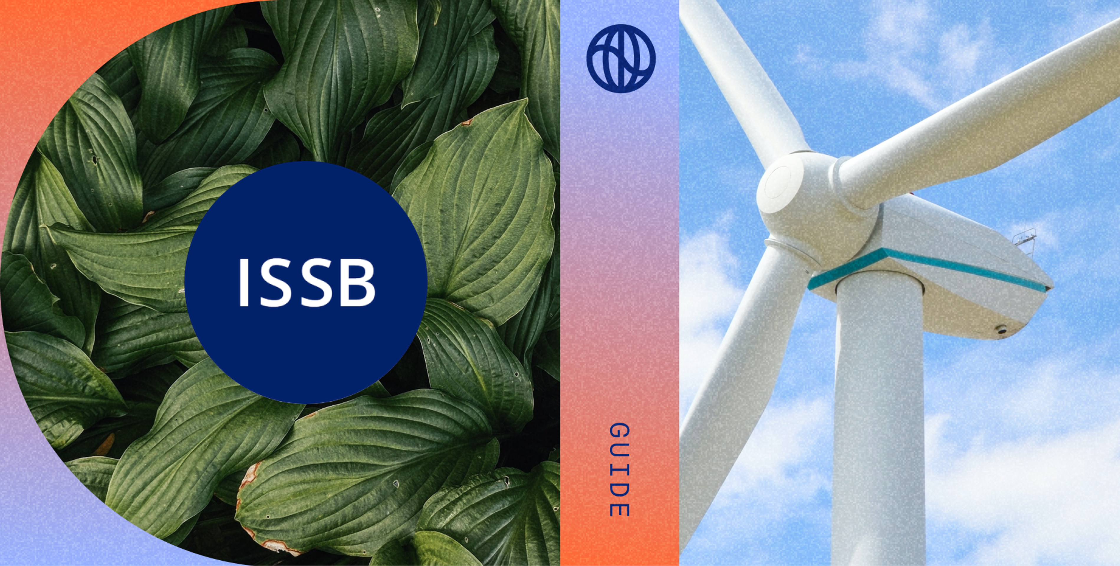 green leaves and windmill. Watershed logo, ISSB logo, Guide