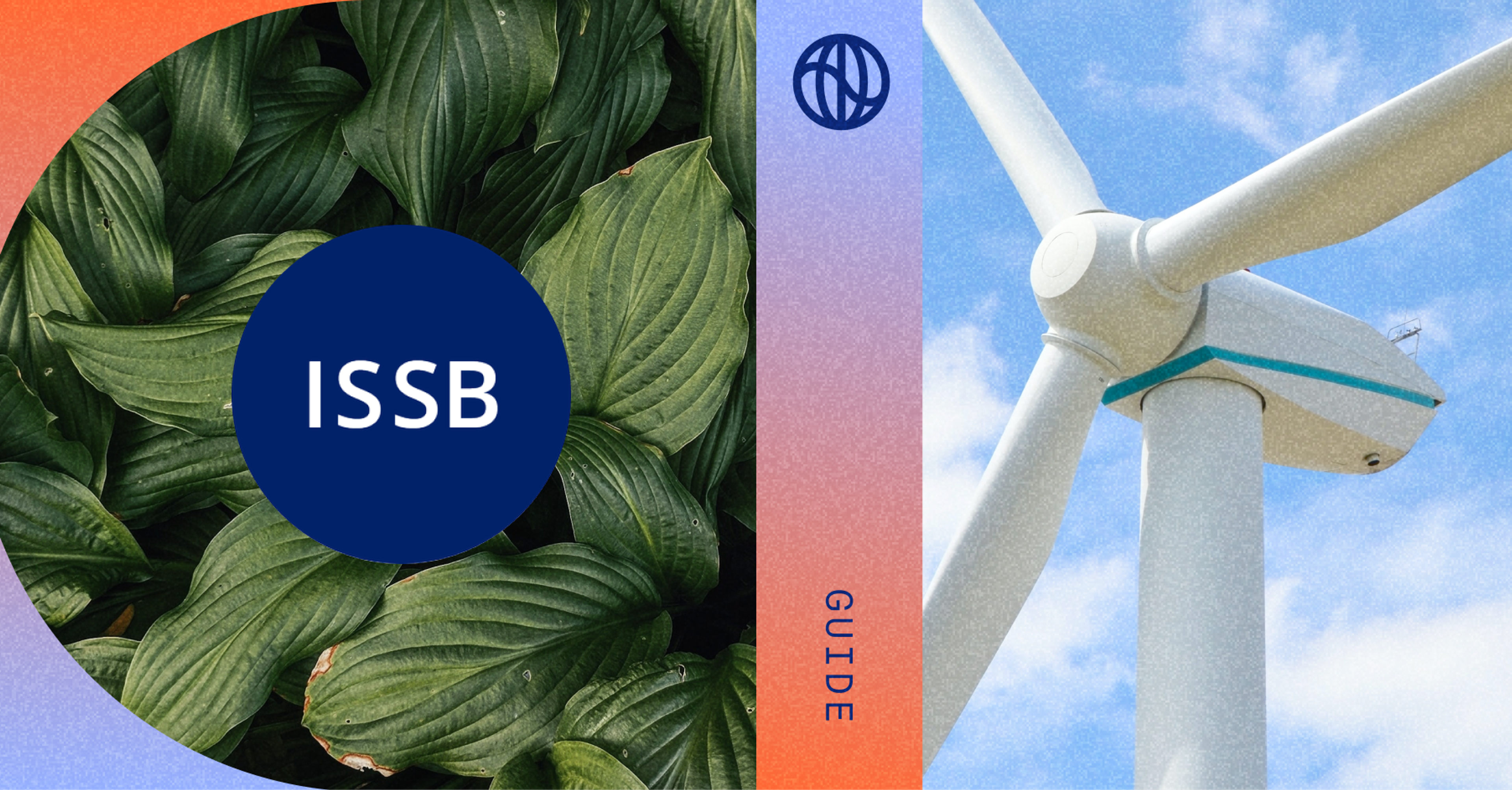 green leaves and windmill. Watershed logo, ISSB logo, Guide