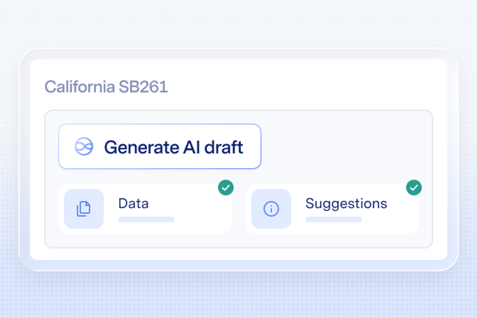 screenshot showing AI draft UI