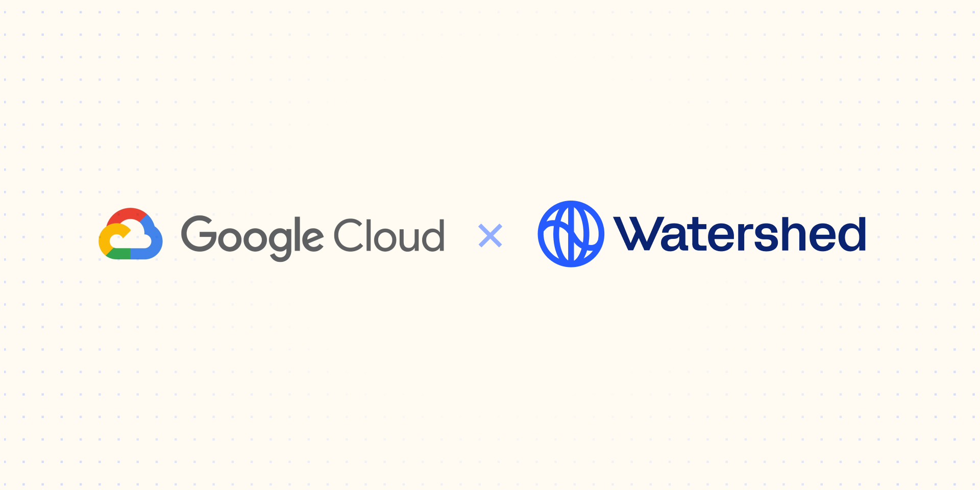 Watershed logo and Google Cloud sustainability logo