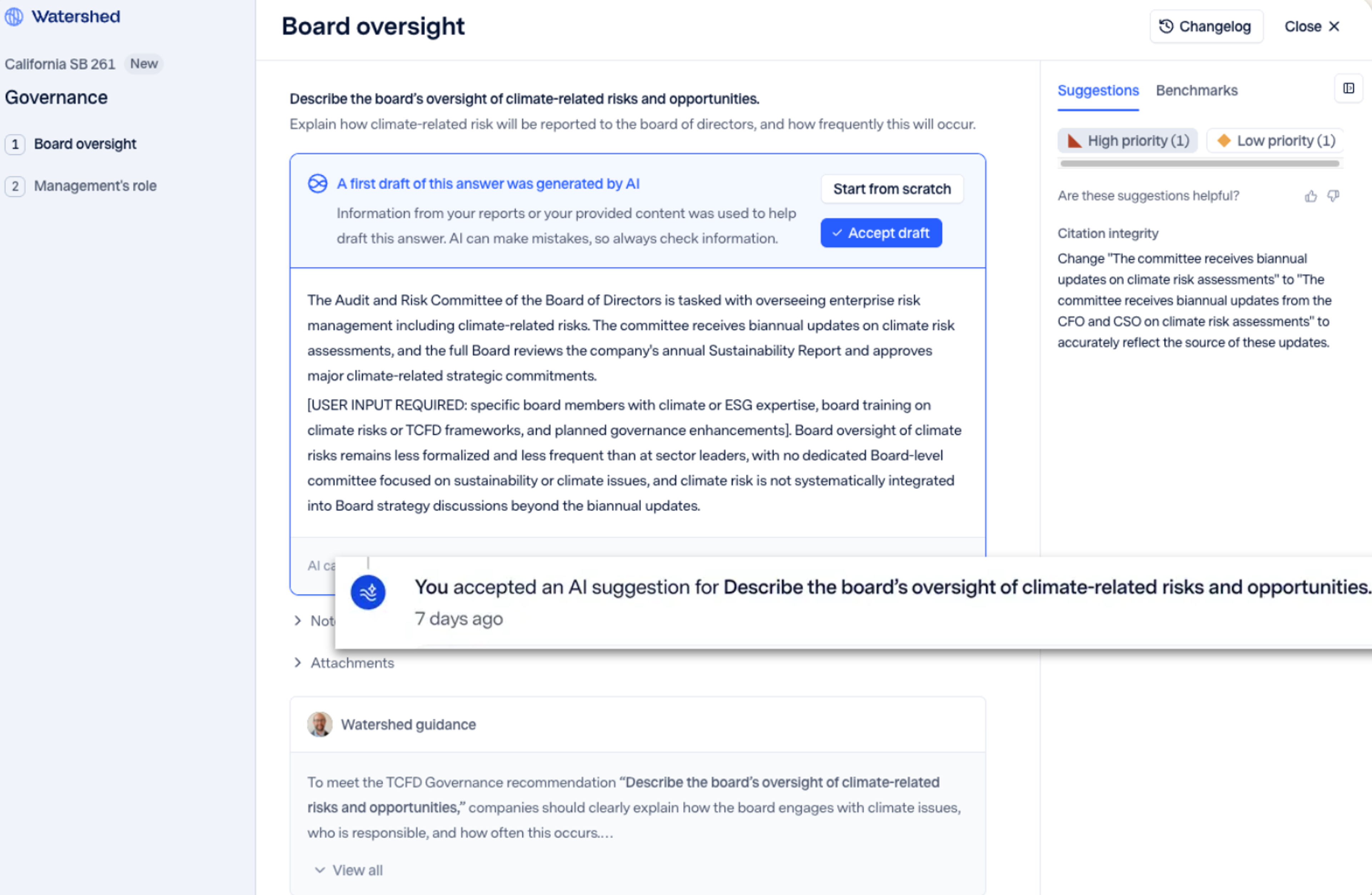 Generate audit ready reports