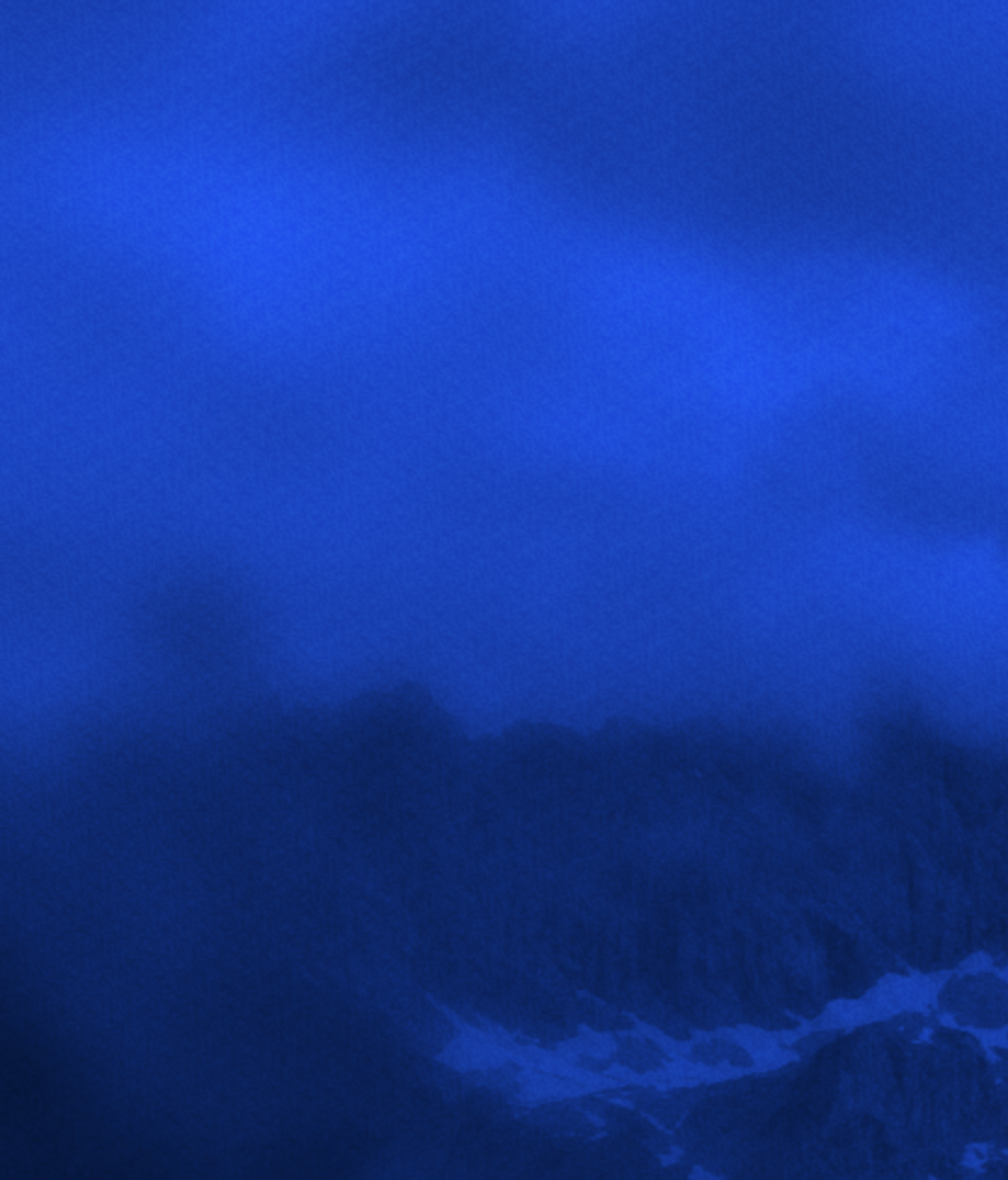 Deep blue mountain at dusk