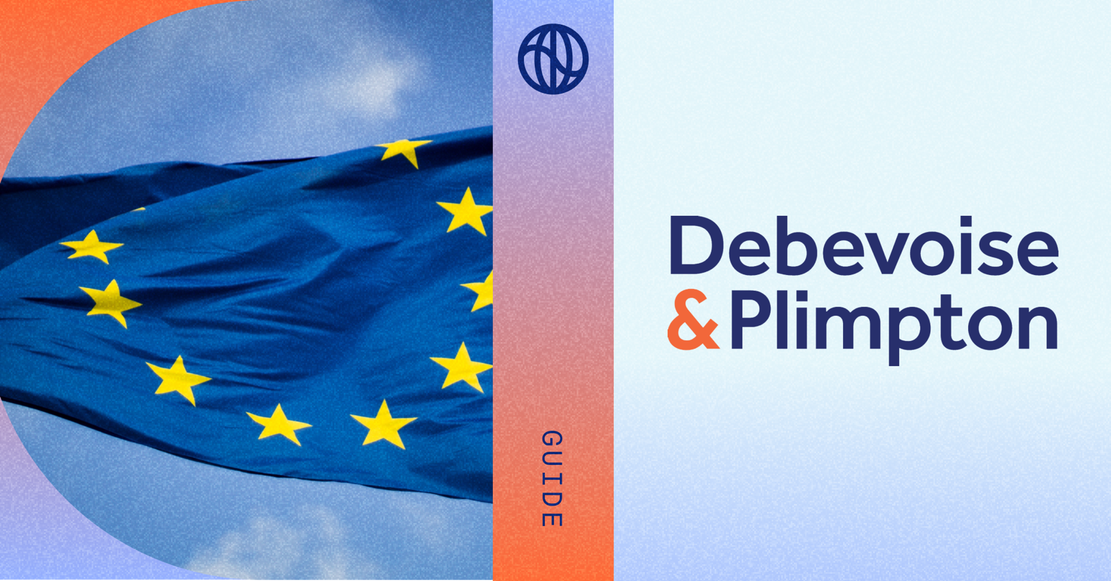 Debevoise and Plimpton law firm logo next to an EU flag