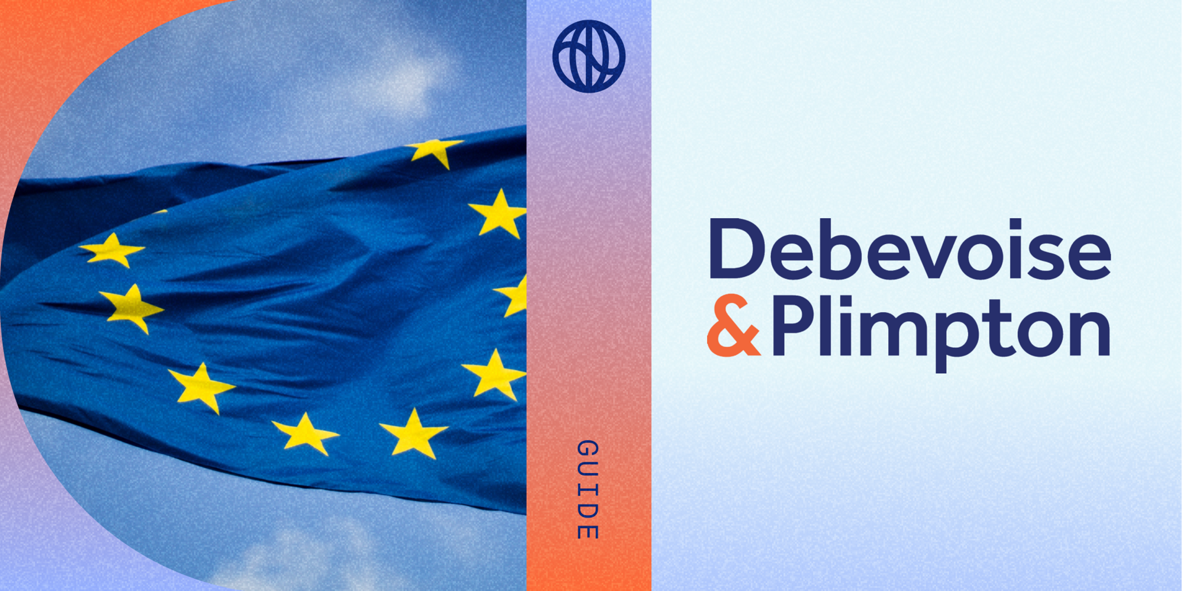 Debevoise and Plimpton law firm logo next to an EU flag