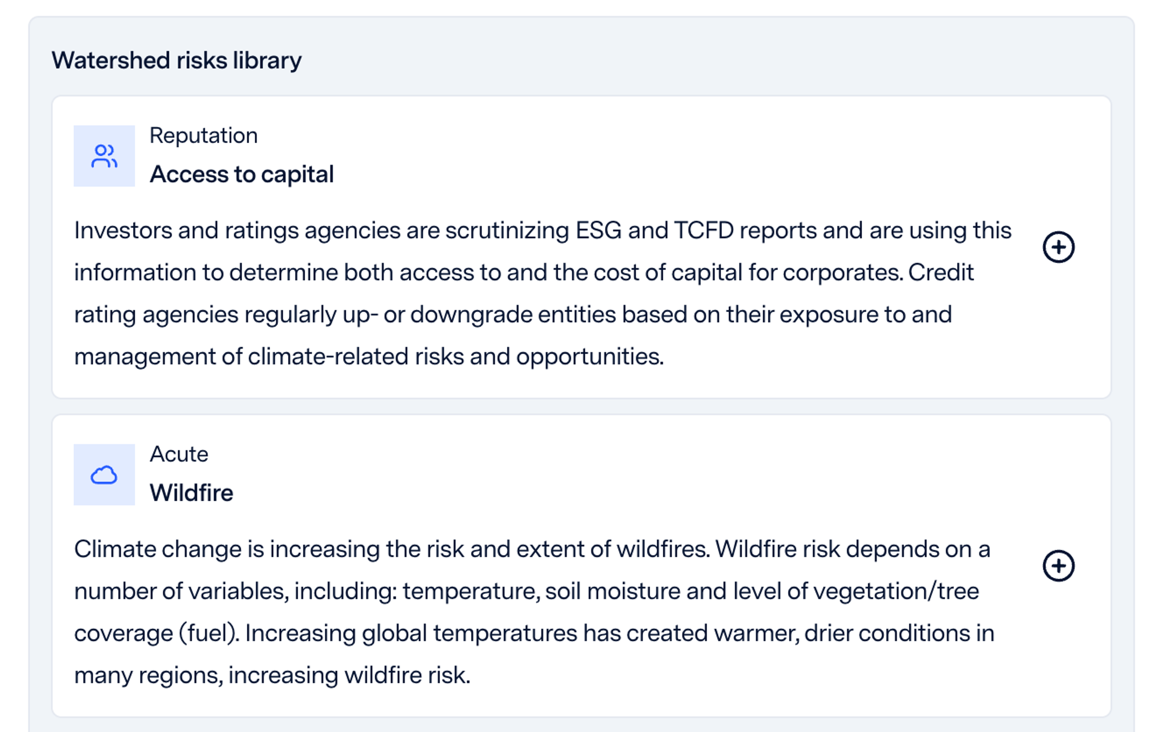 California climate risks