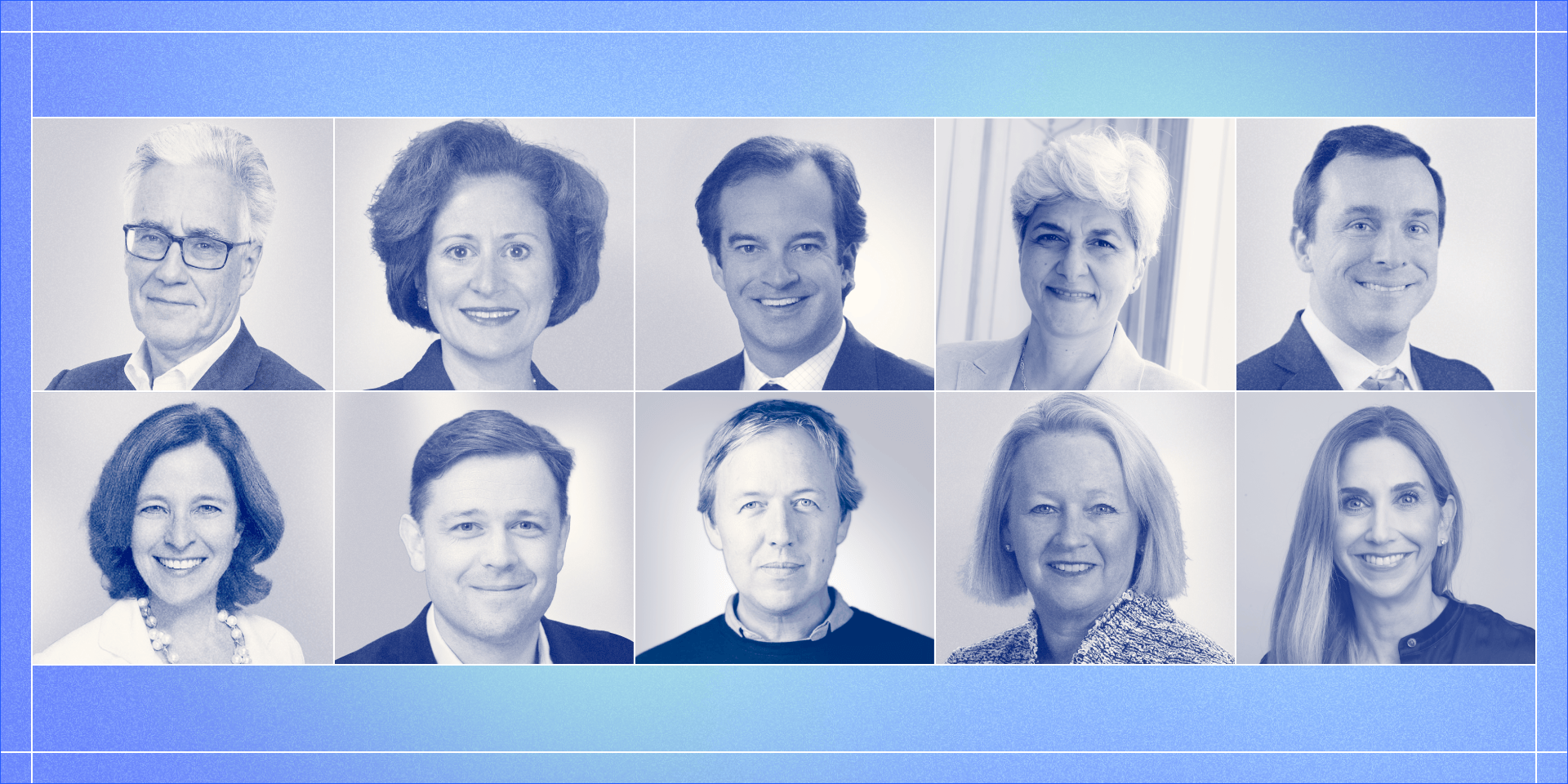 Grid of headshots of Watershed Policy Advisory Board