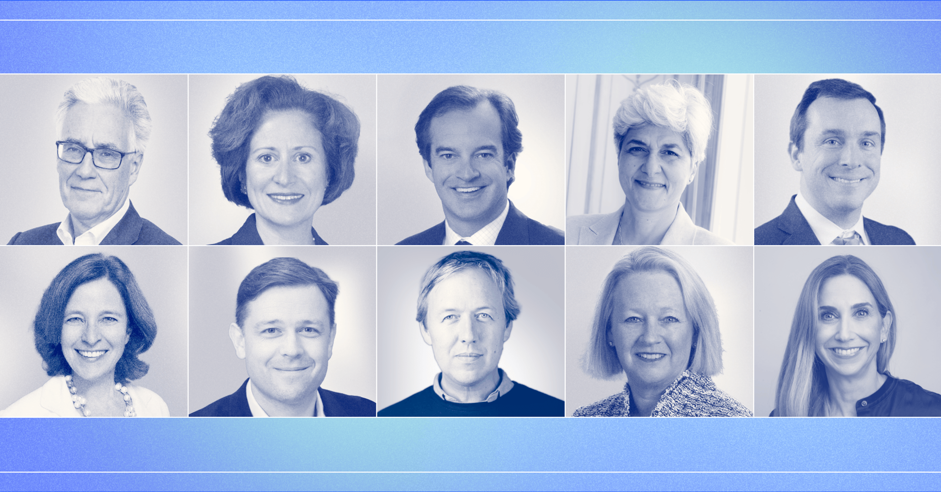 Grid of headshots of Watershed Policy Advisory Board