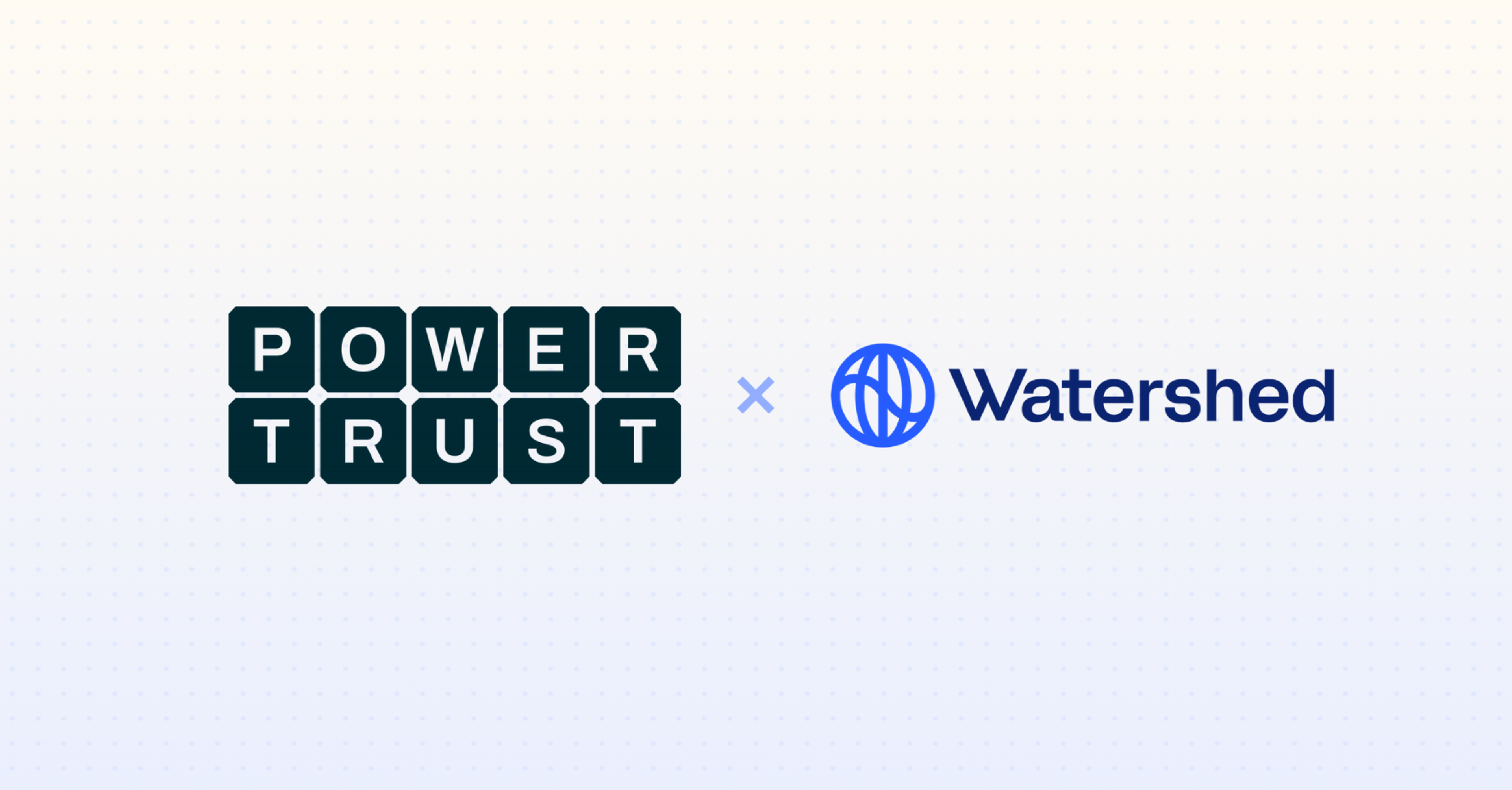 Powertrust and Watershed logos