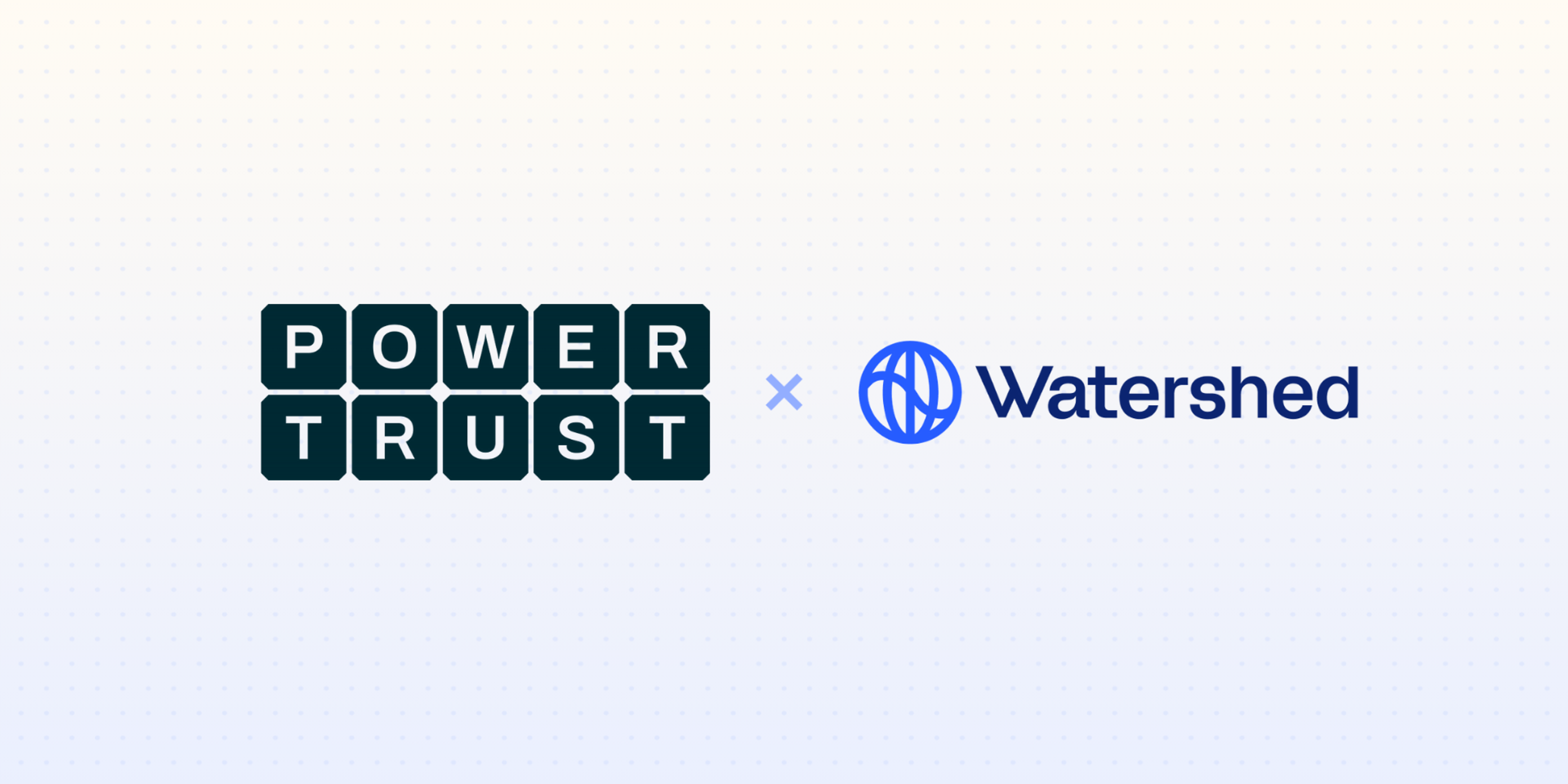 Powertrust and Watershed logos