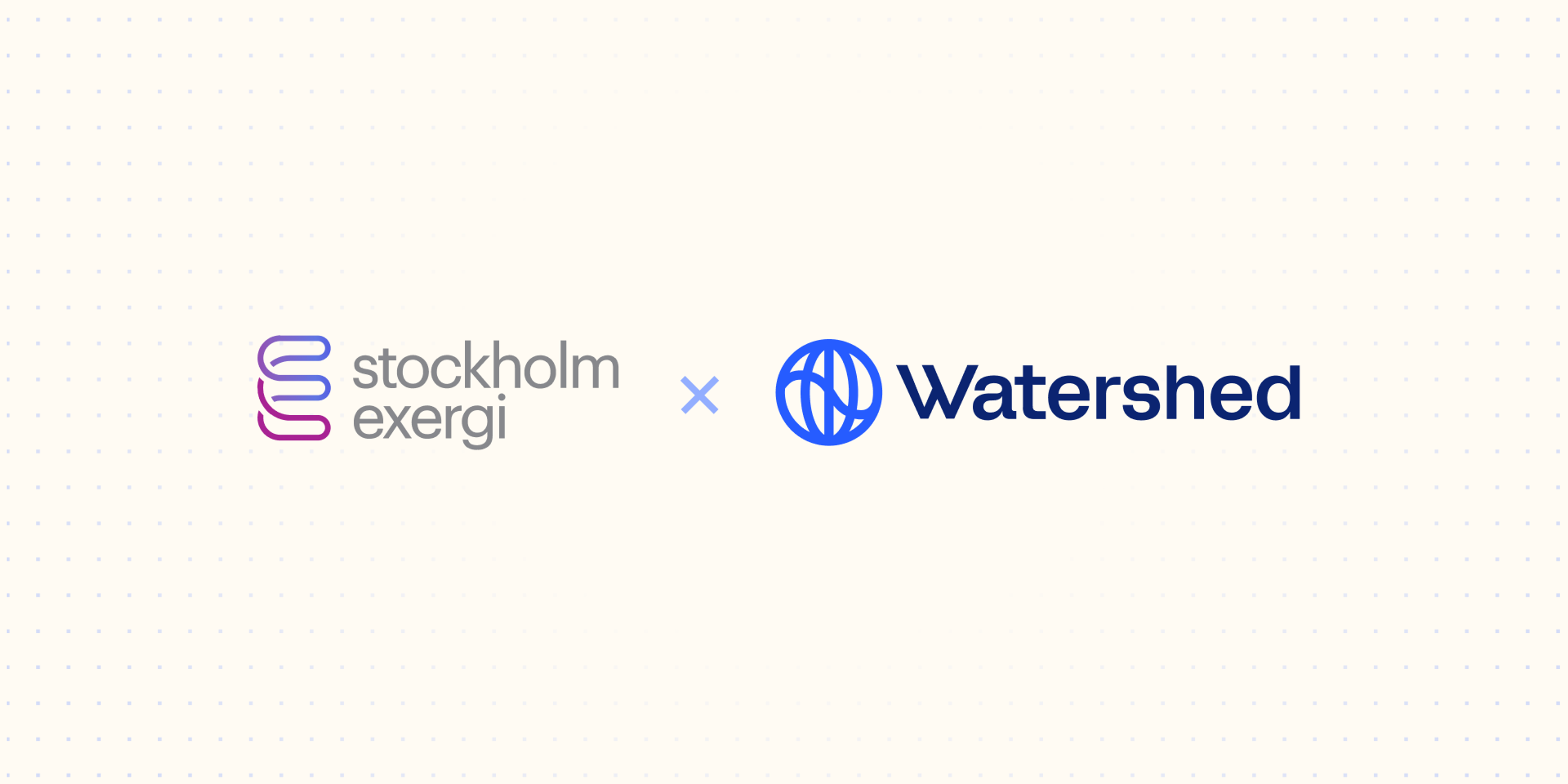 Stockholm Exergi and Watershed logos
