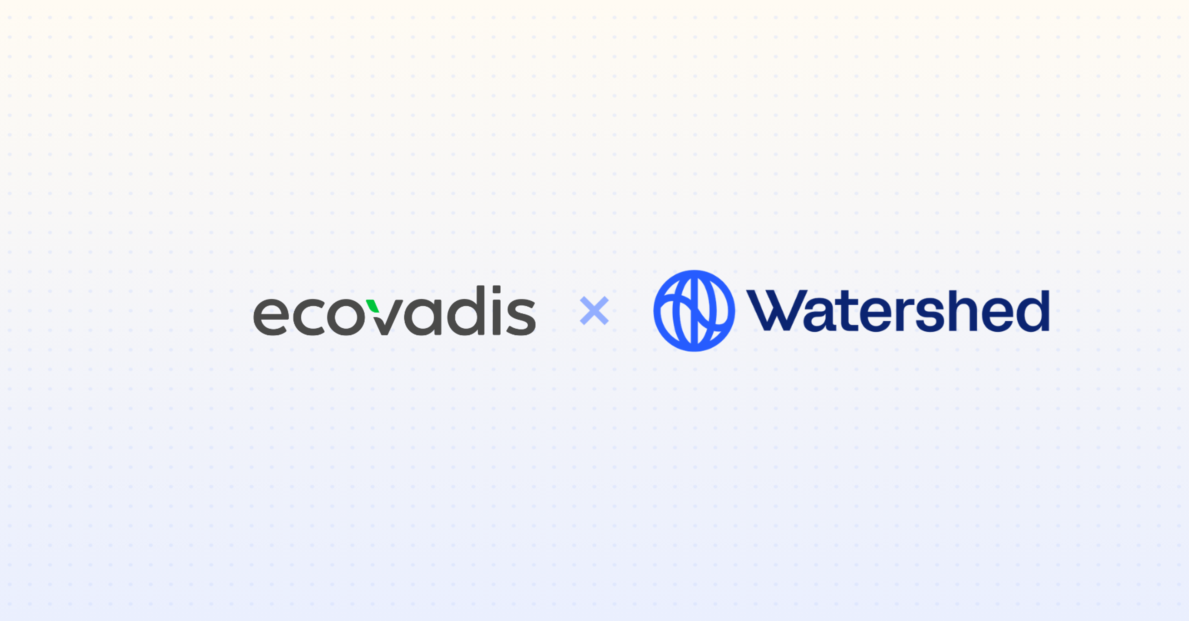 EcoVadis and Watershed logos