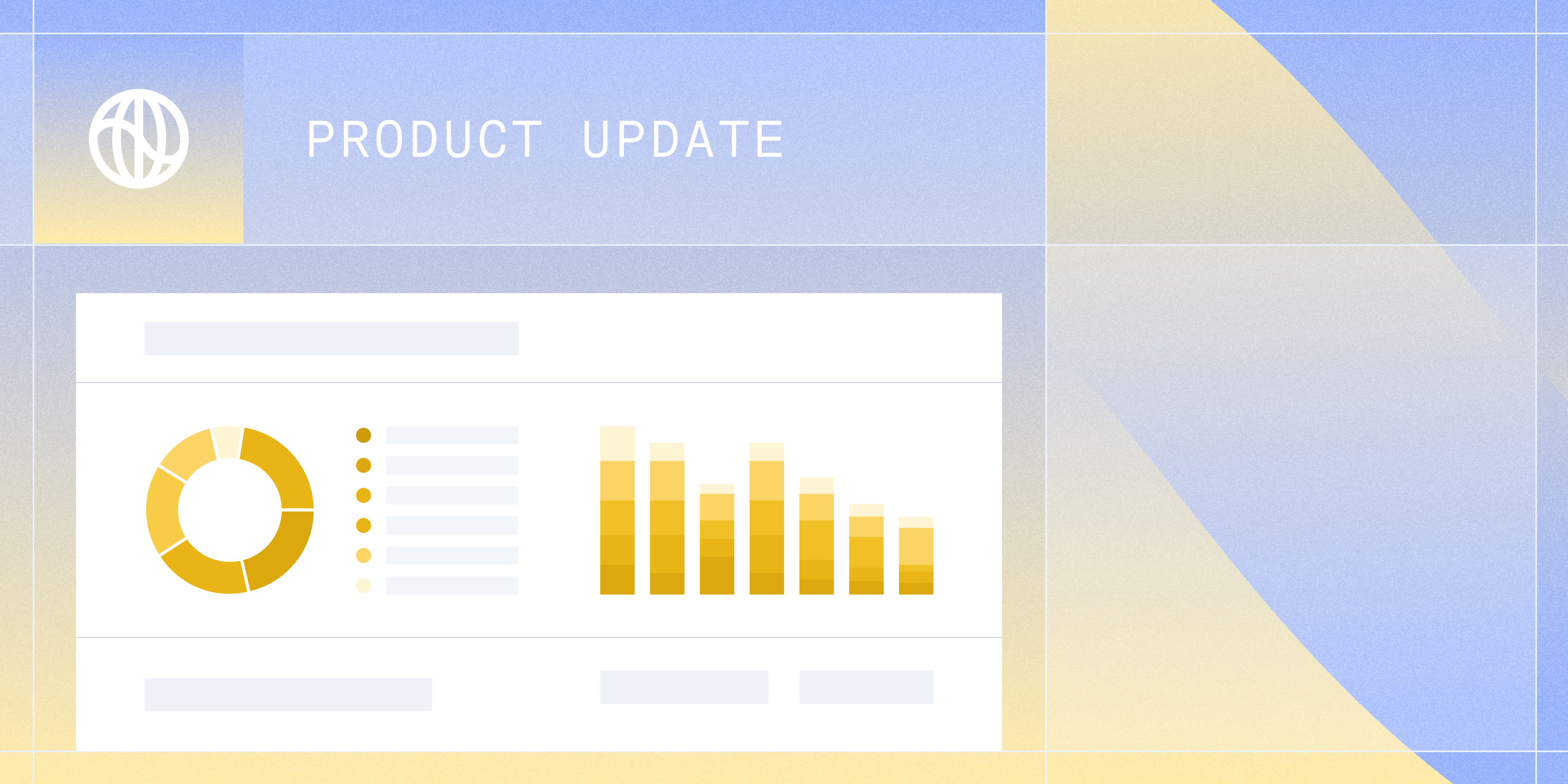 image showing graph and the words: Product Update