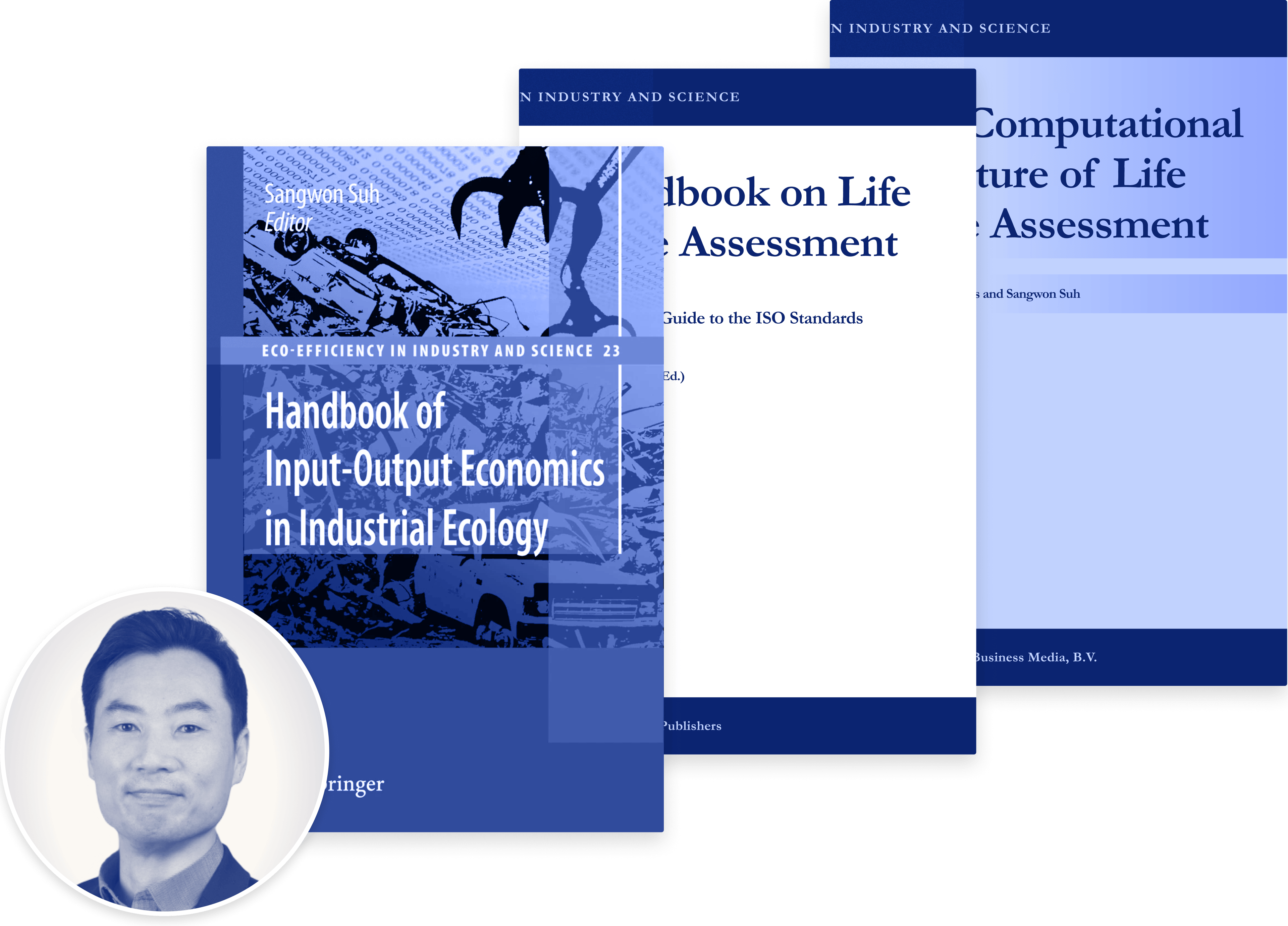 CEDA database founder Dr. Sangwon Suh and some sample materials