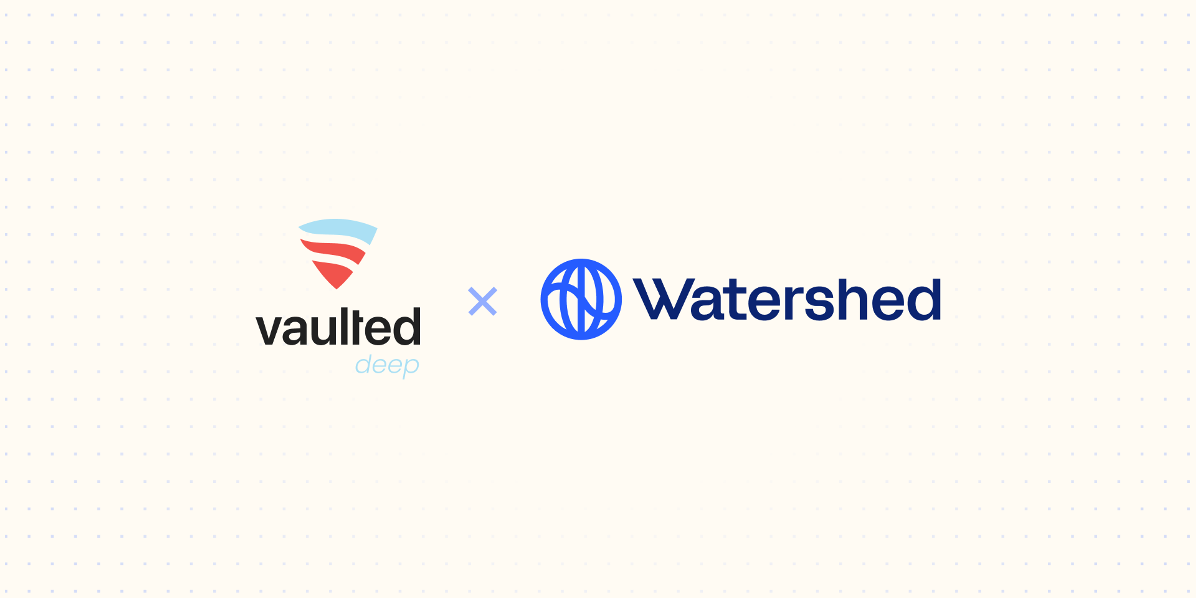 Vaulted Deep and Watershed logos
