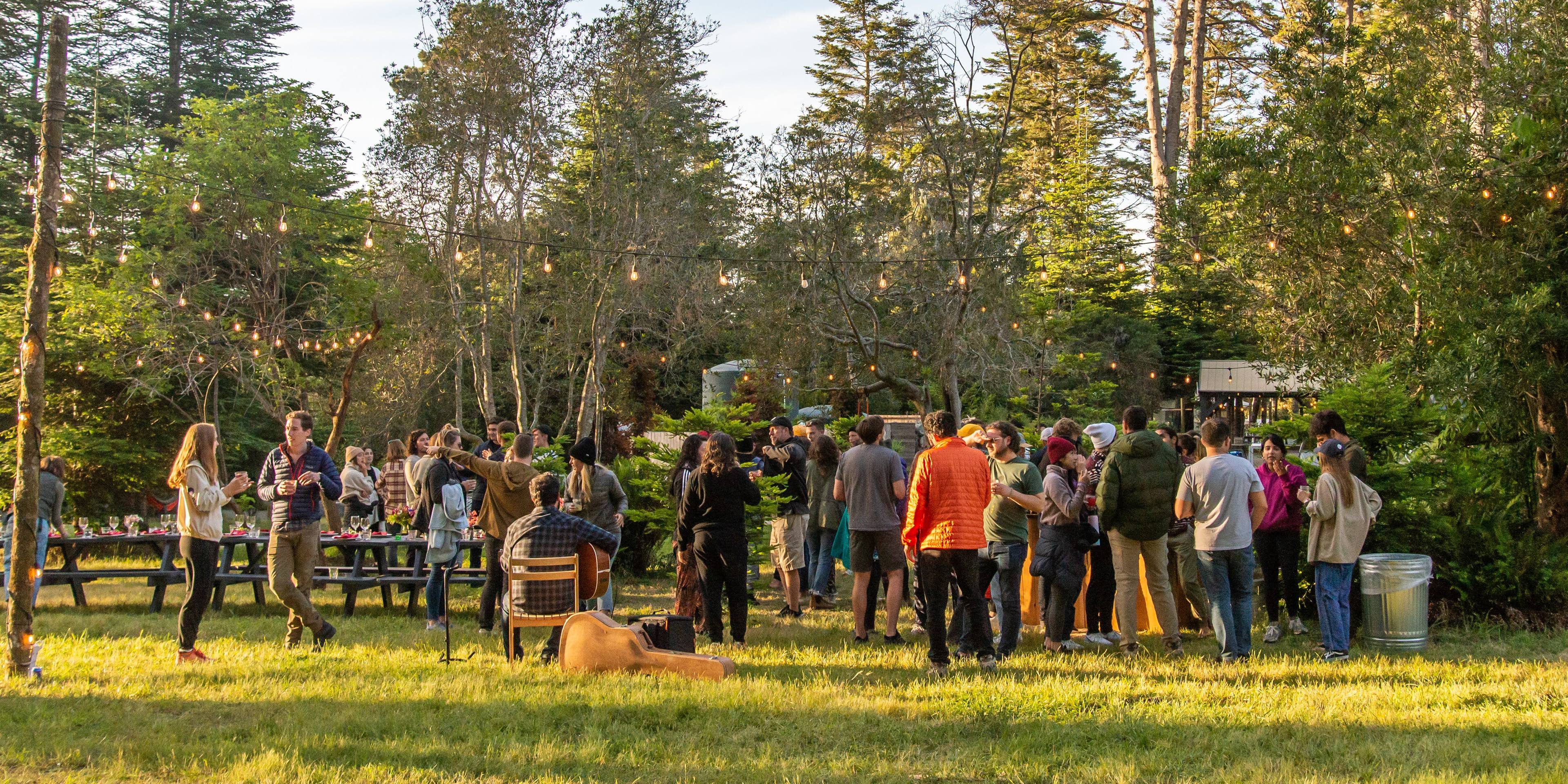 Watershedders mingling at our company offsite