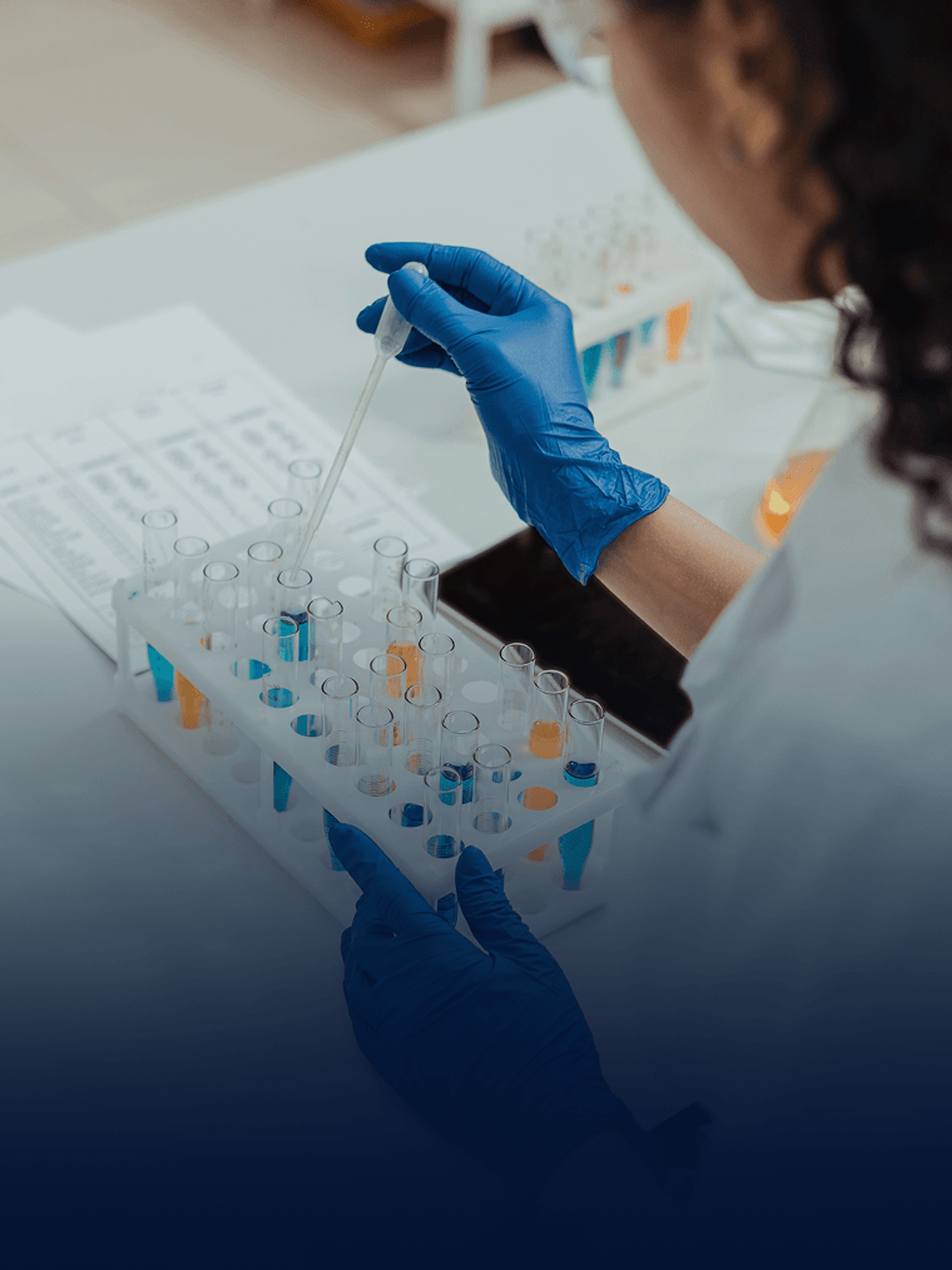 Image of a woman working in a lab