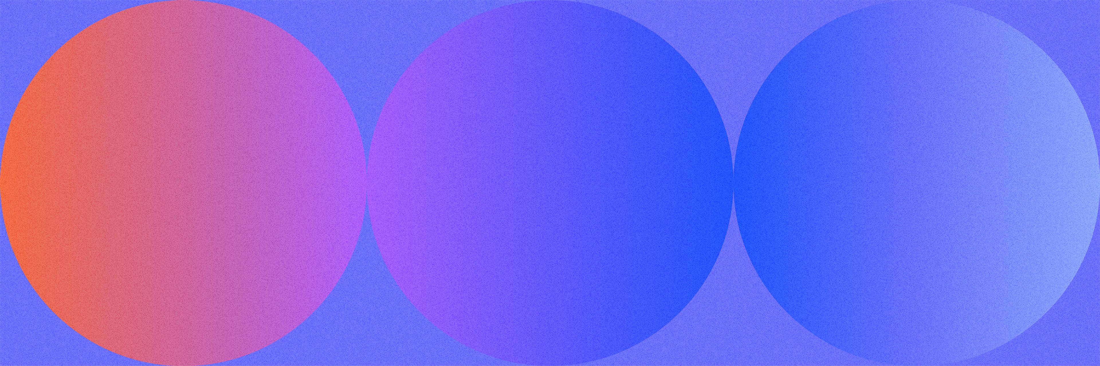 Colorful gradient circles