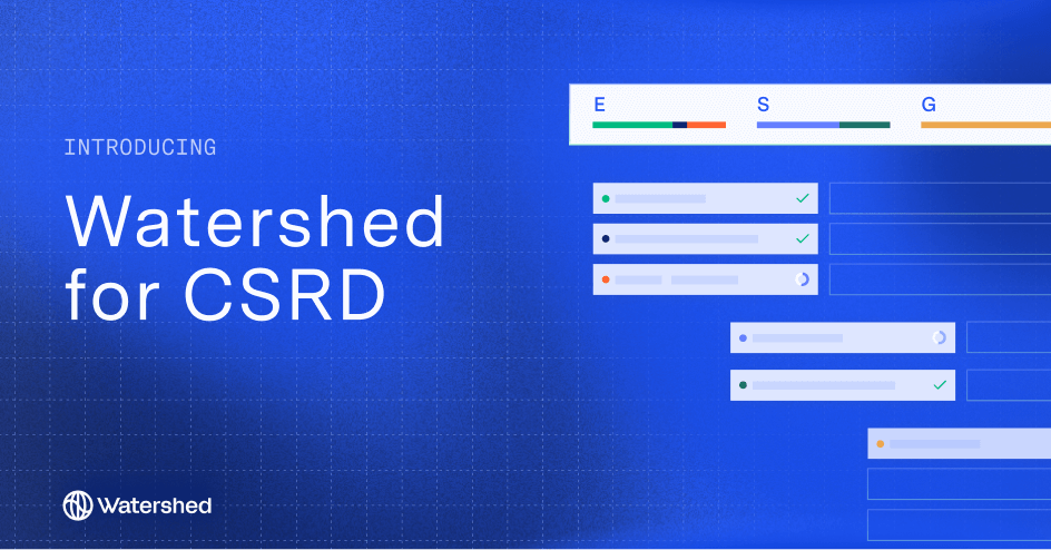 CSRD software by Watershed