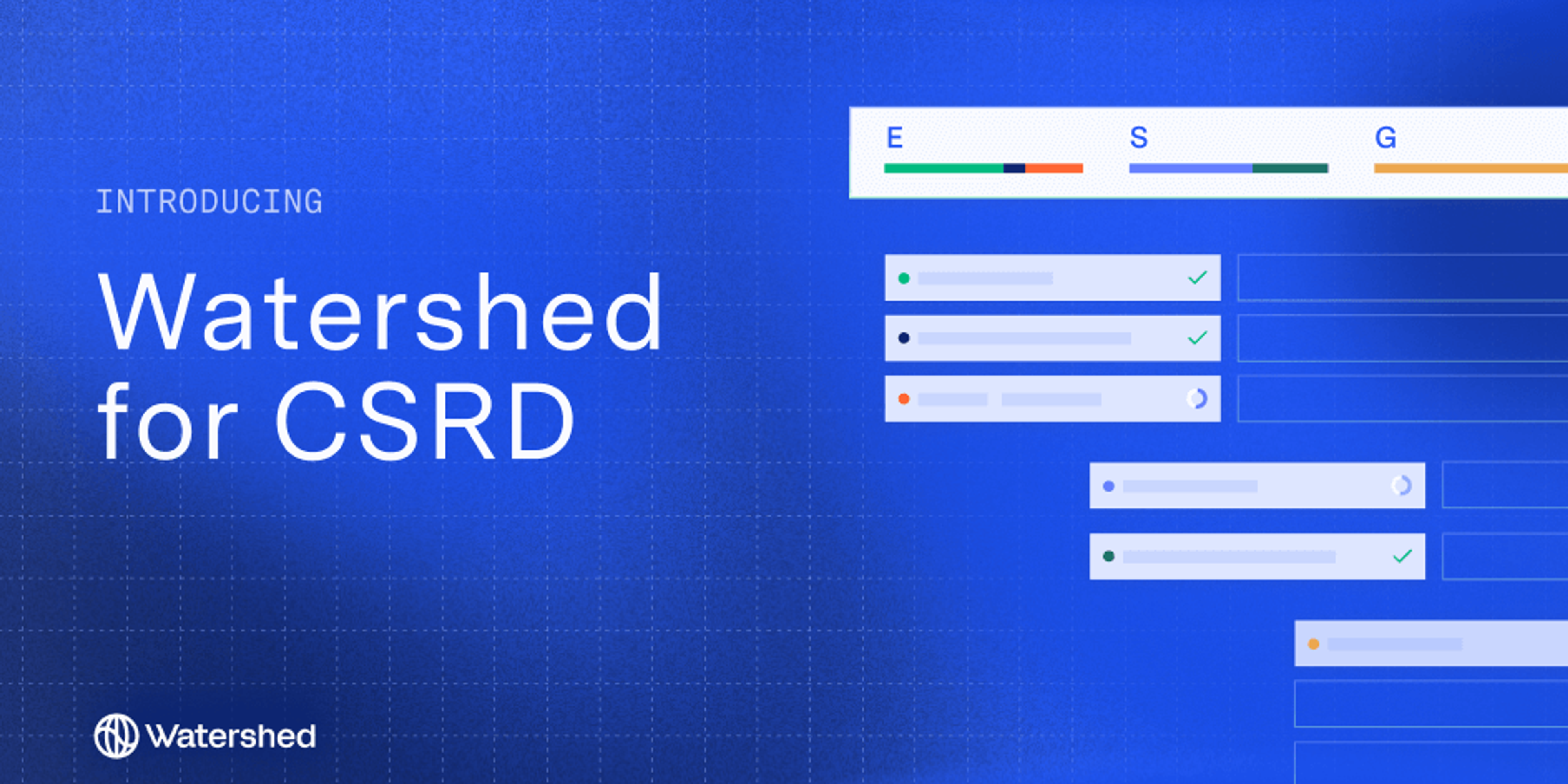 Watershed for CSRD