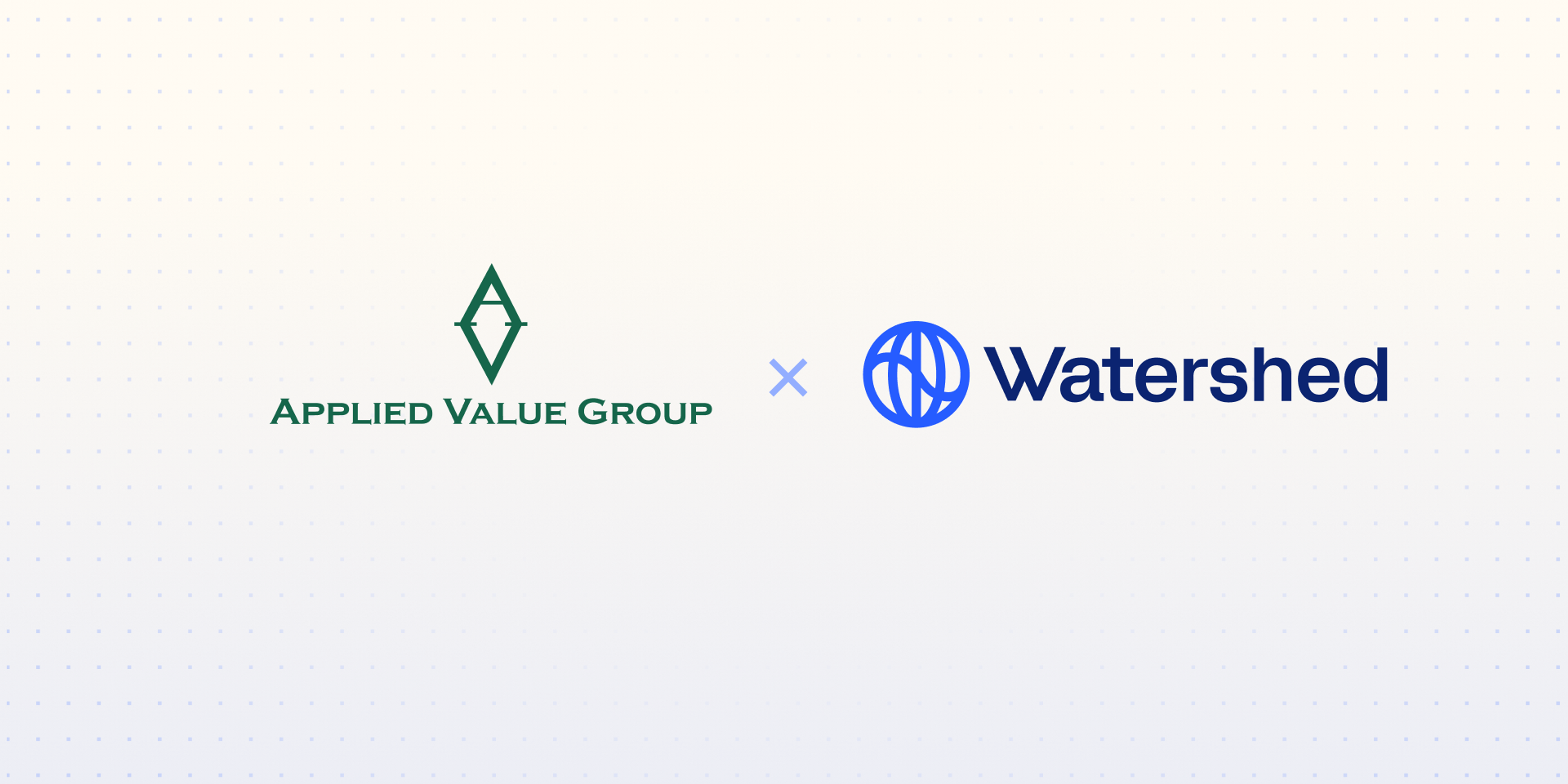 Applied Value Group and Watershed logos