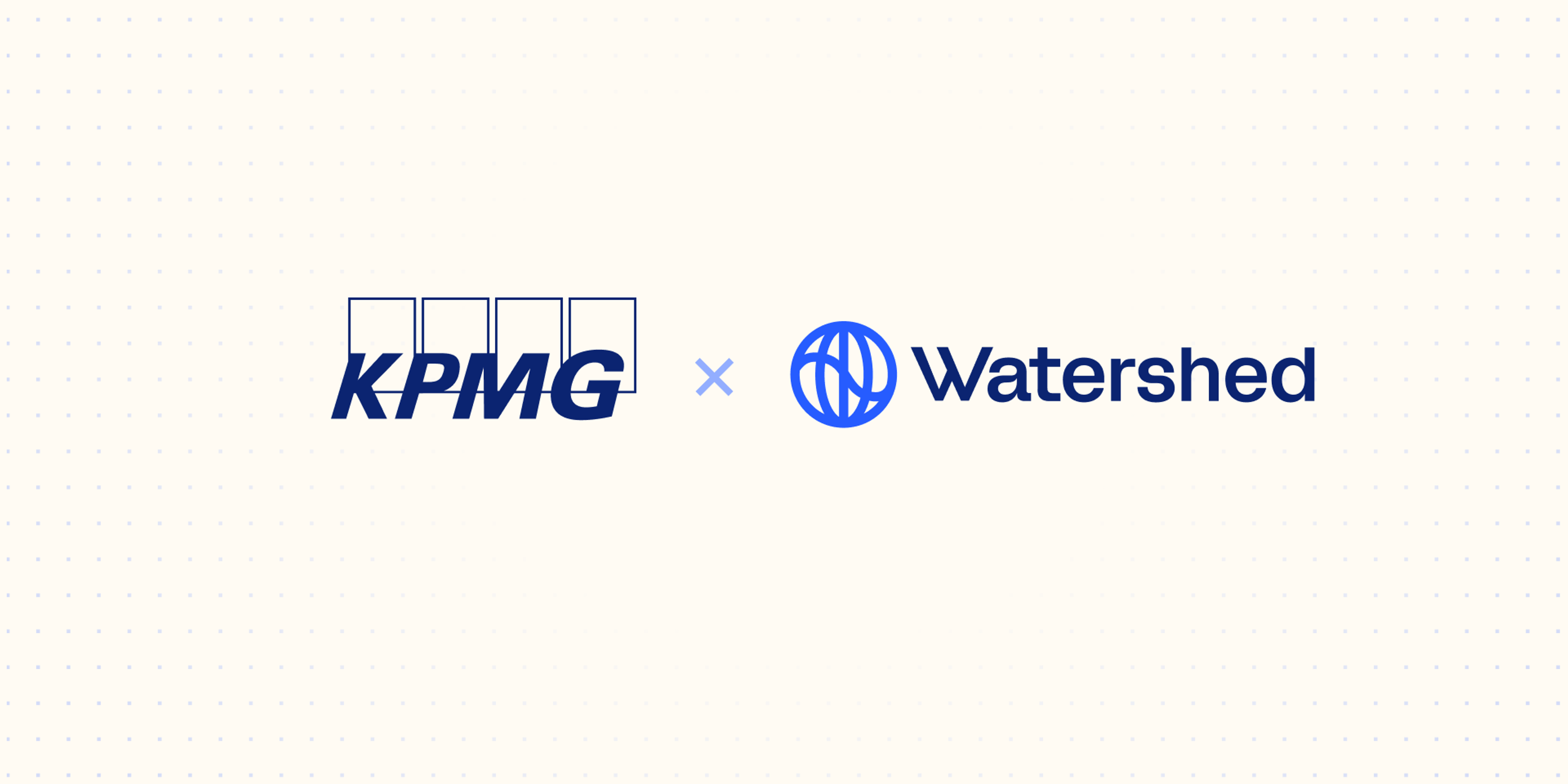 Watershed is partnering with KPMG