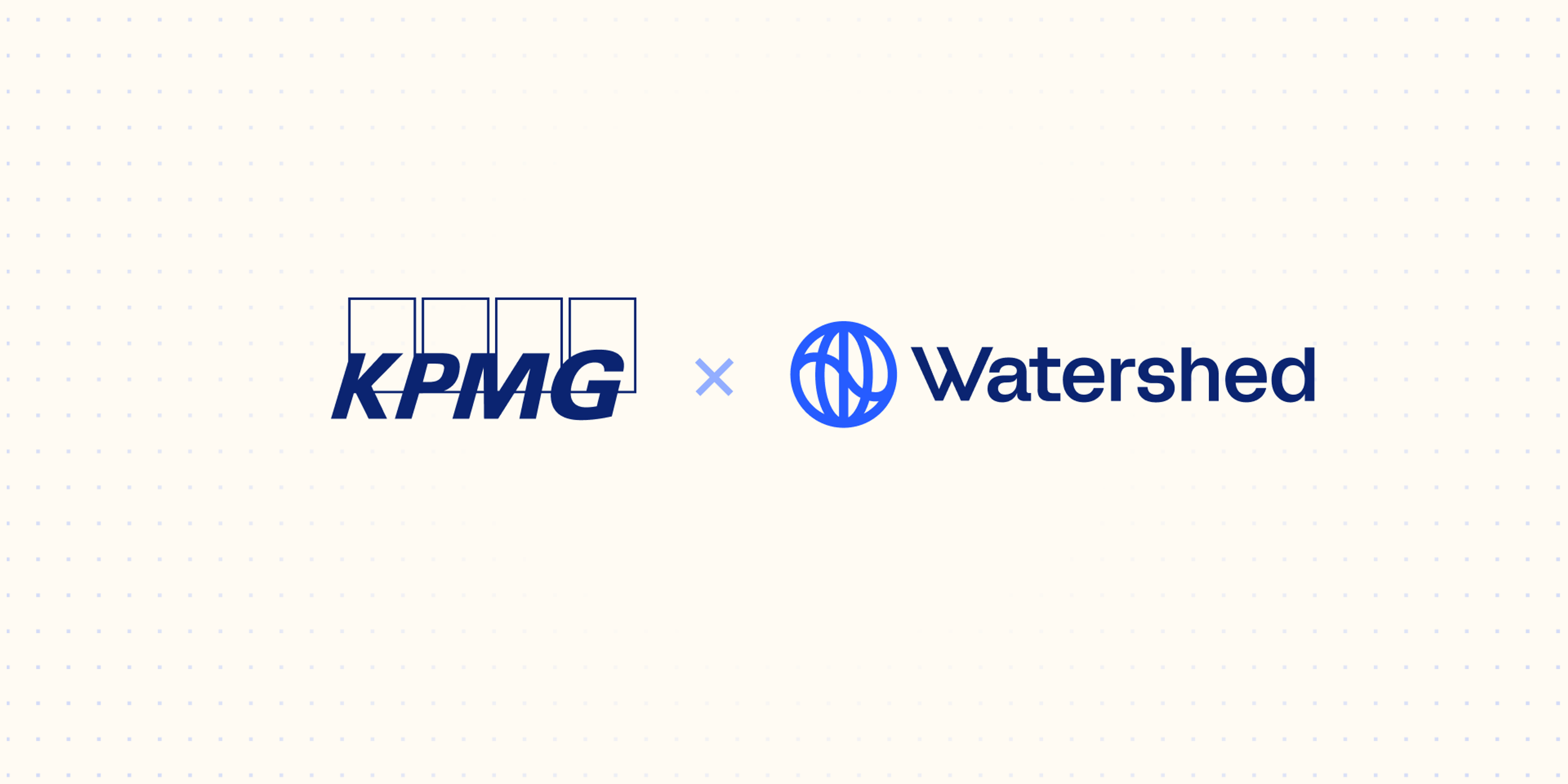 Watershed is partnering with KPMG