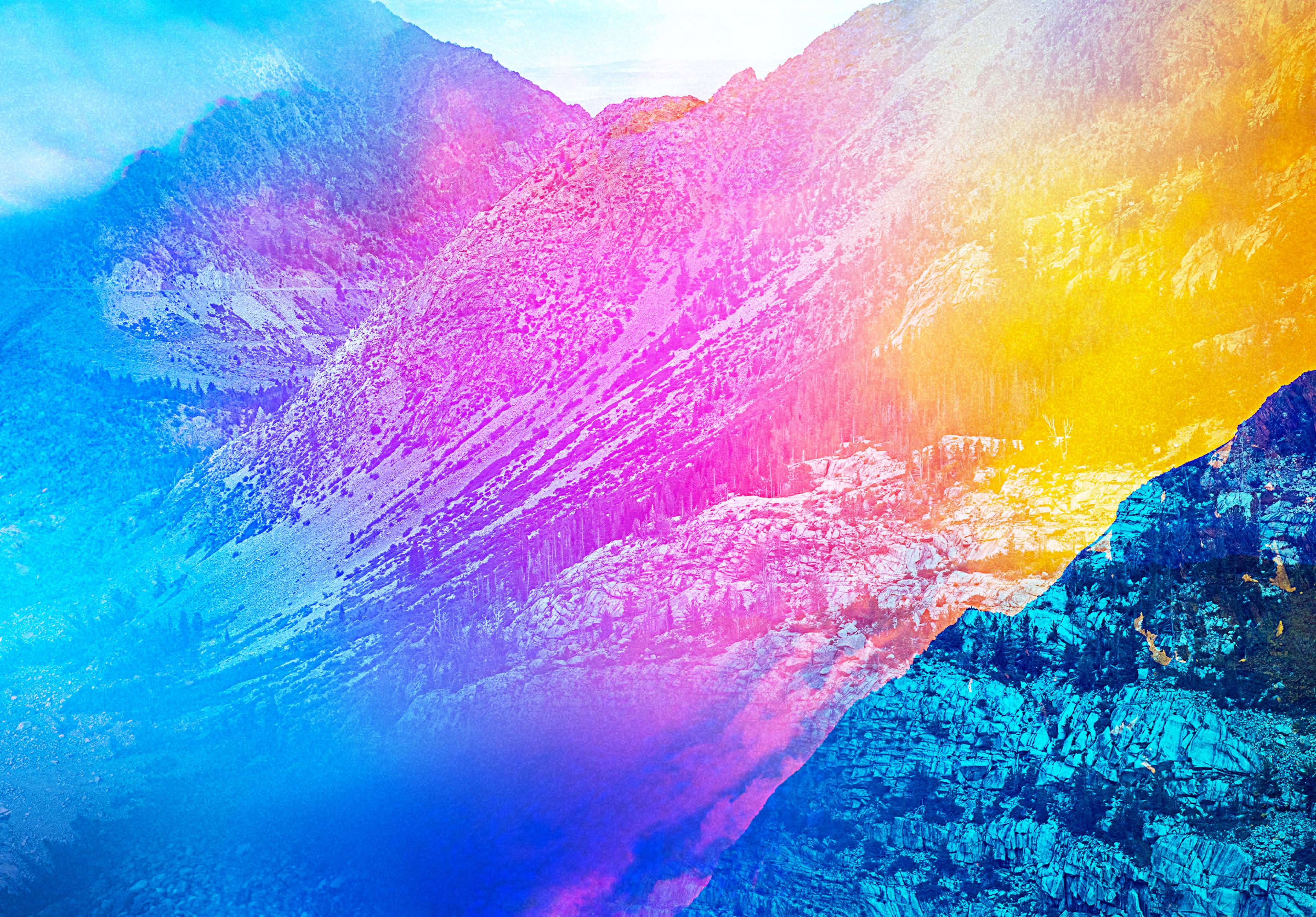 Colorful mountains