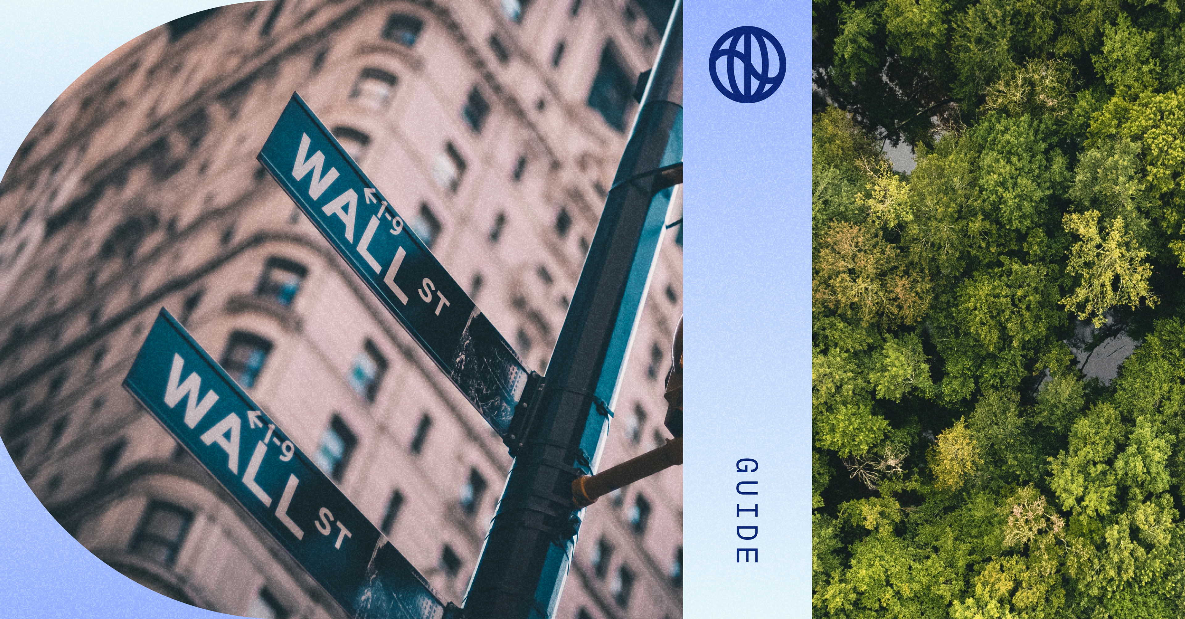 Collage with the Wall Street sign